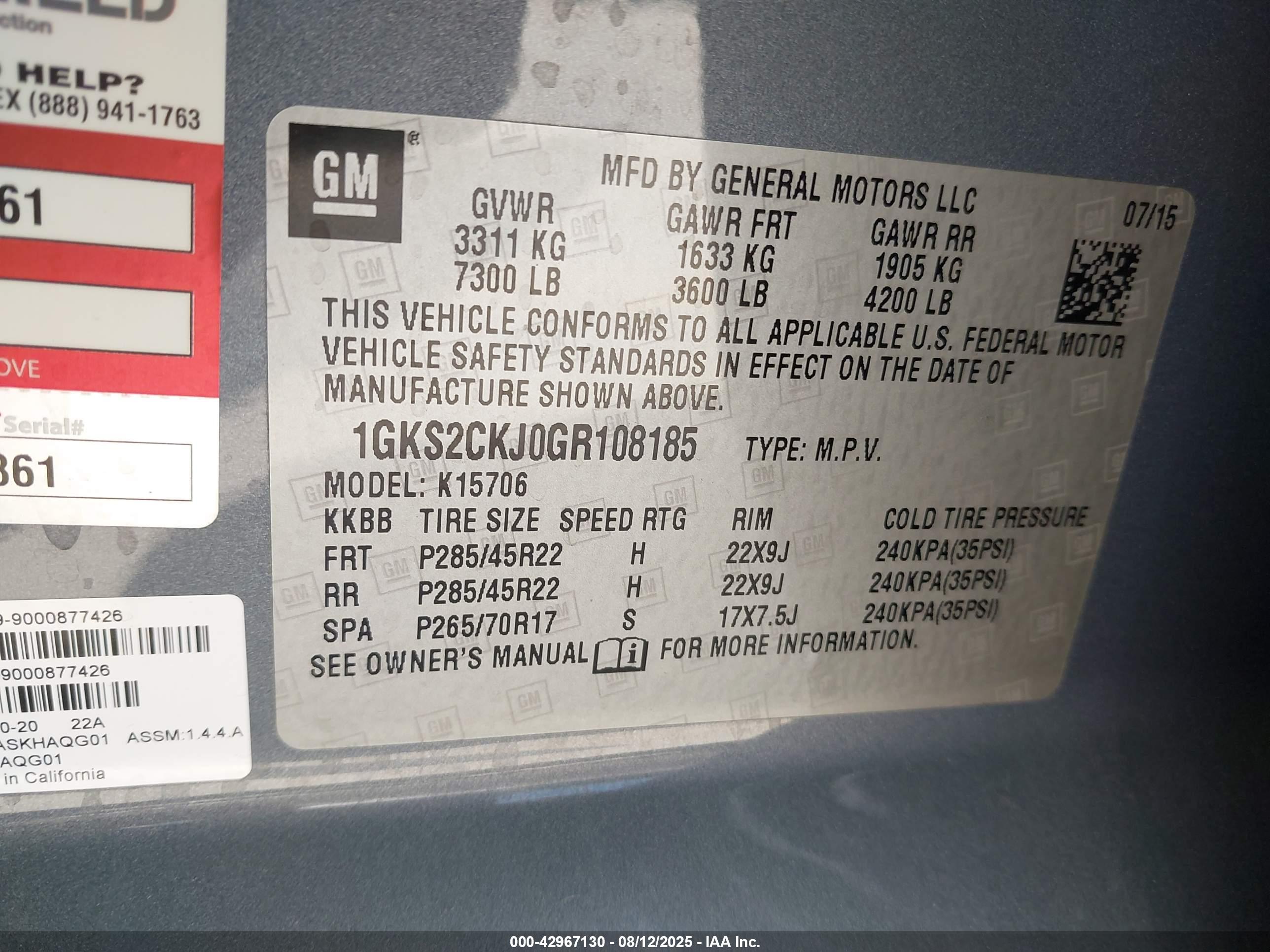 GMC YUKON image 9