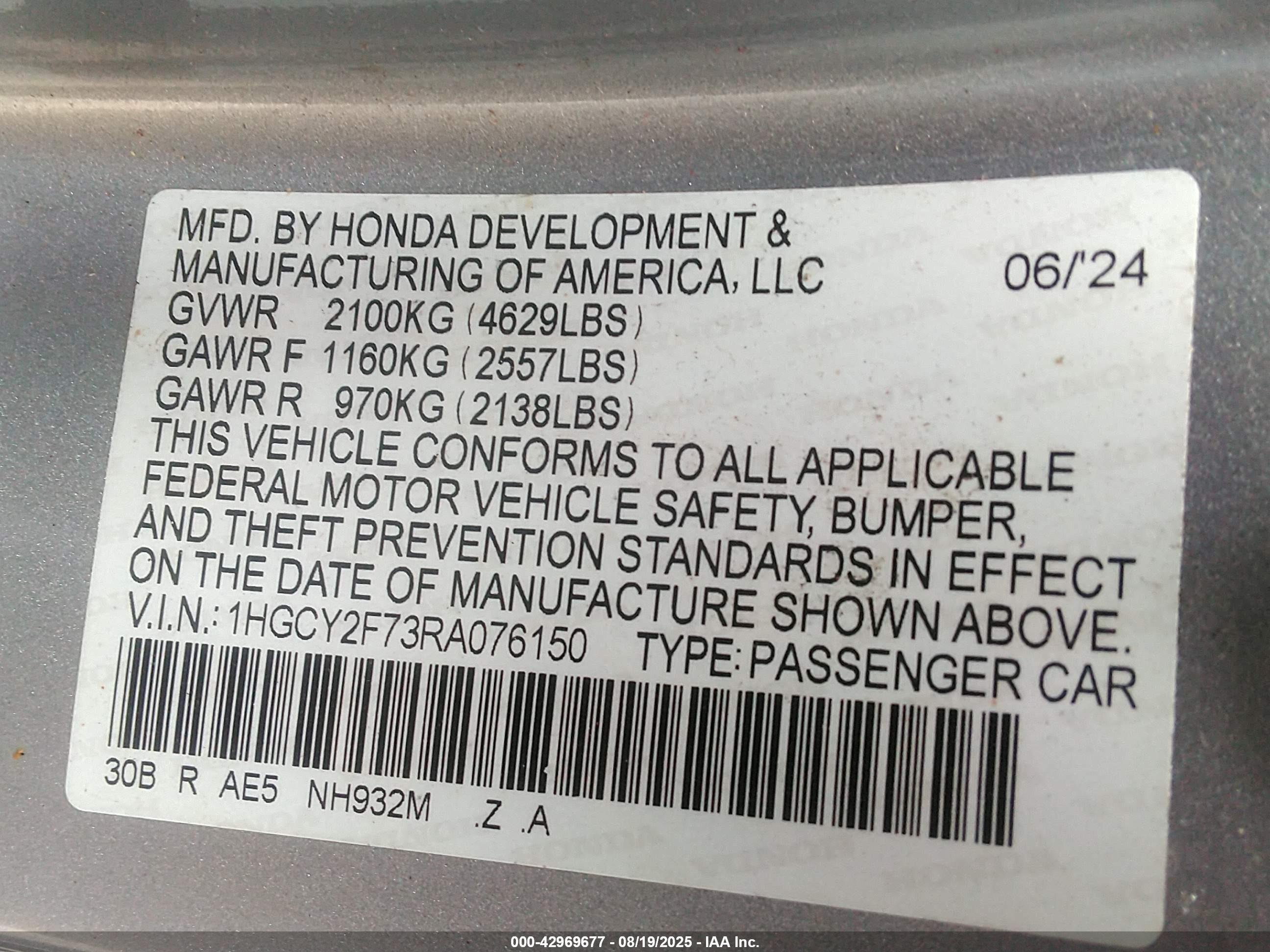HONDA ACCORD image 9