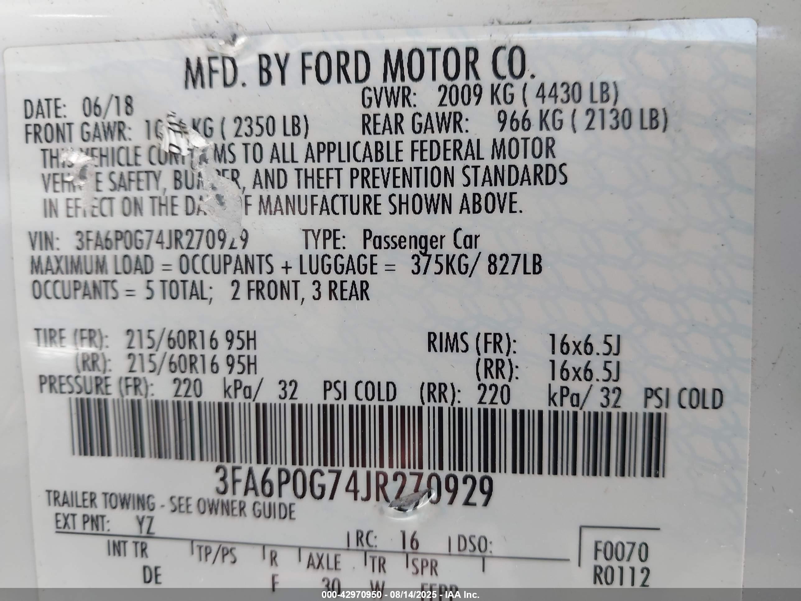 FORD FUSION image 9