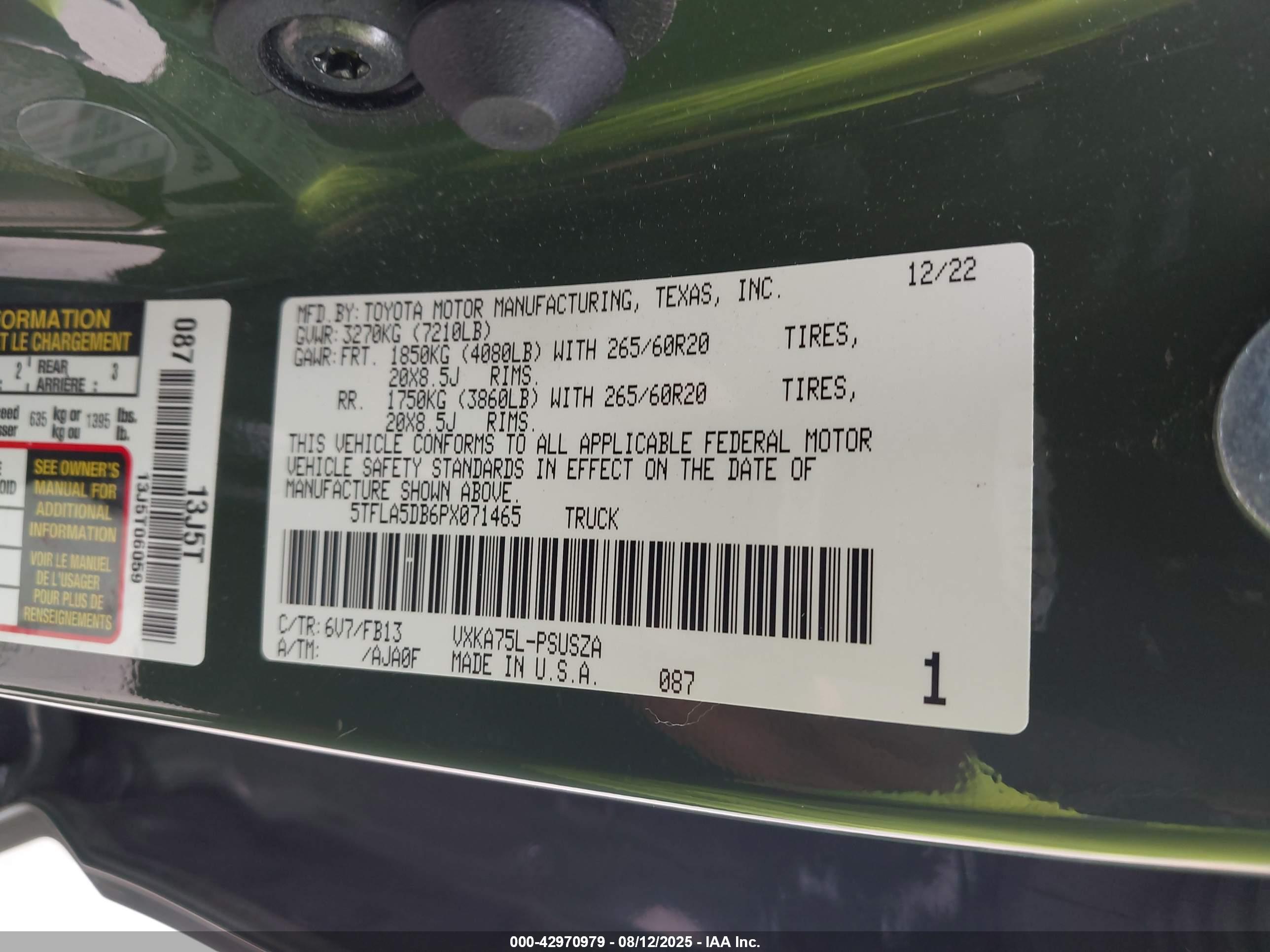 TOYOTA TUNDRA image 9