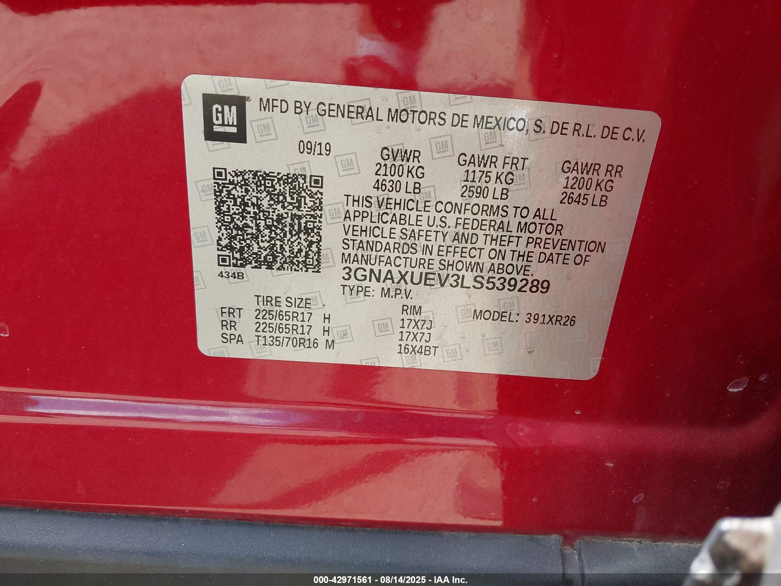 CHEVROLET EQUINOX image 9