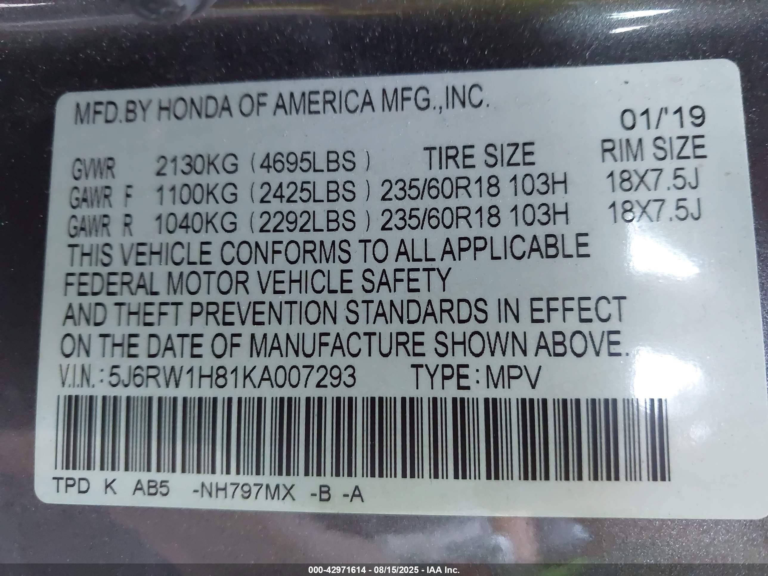 HONDA CR-V image 9