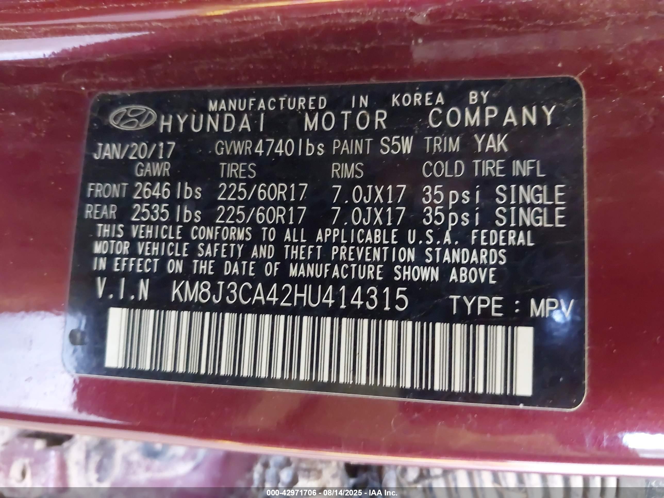 HYUNDAI TUCSON image 9