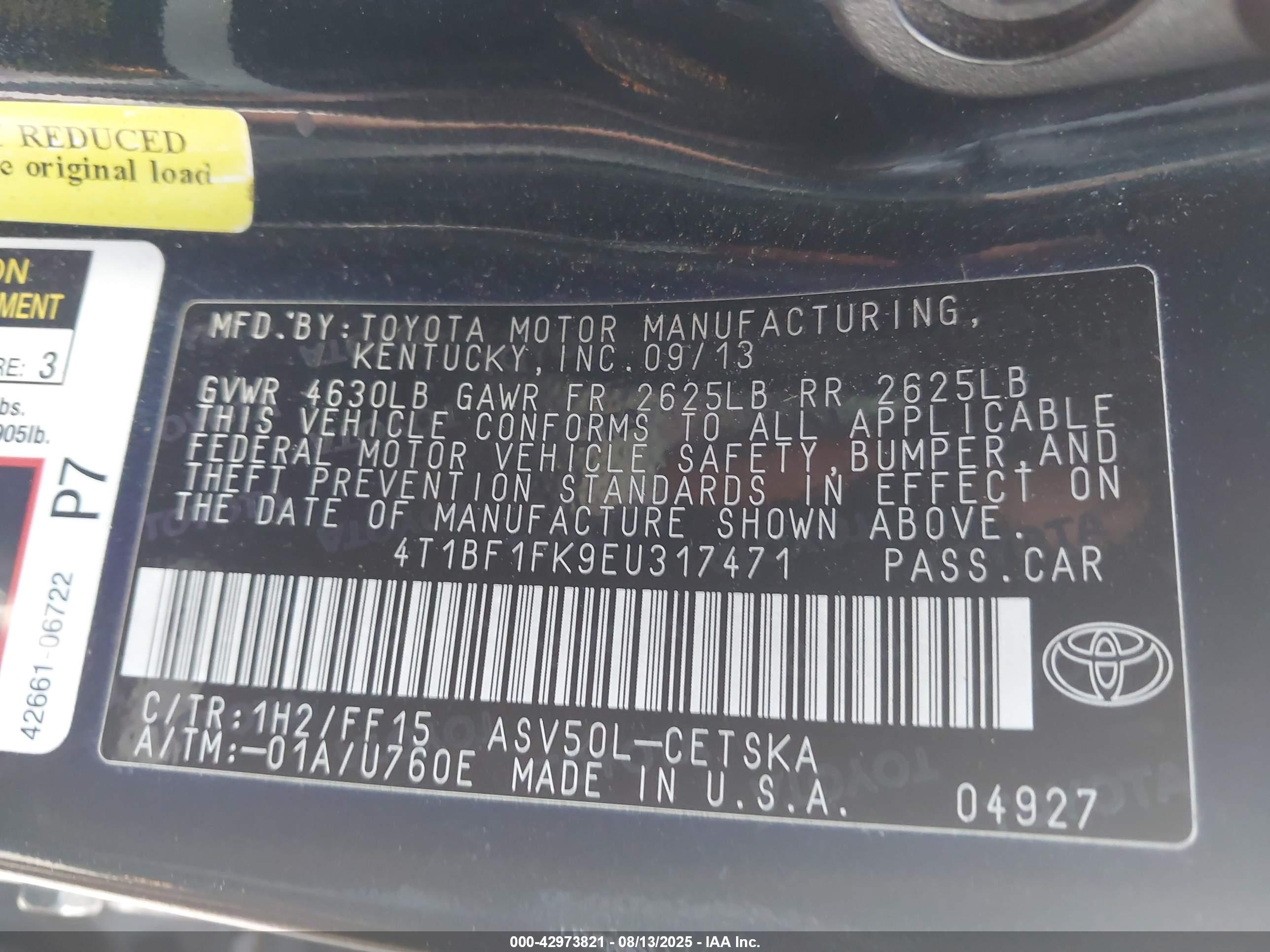 TOYOTA CAMRY image 9