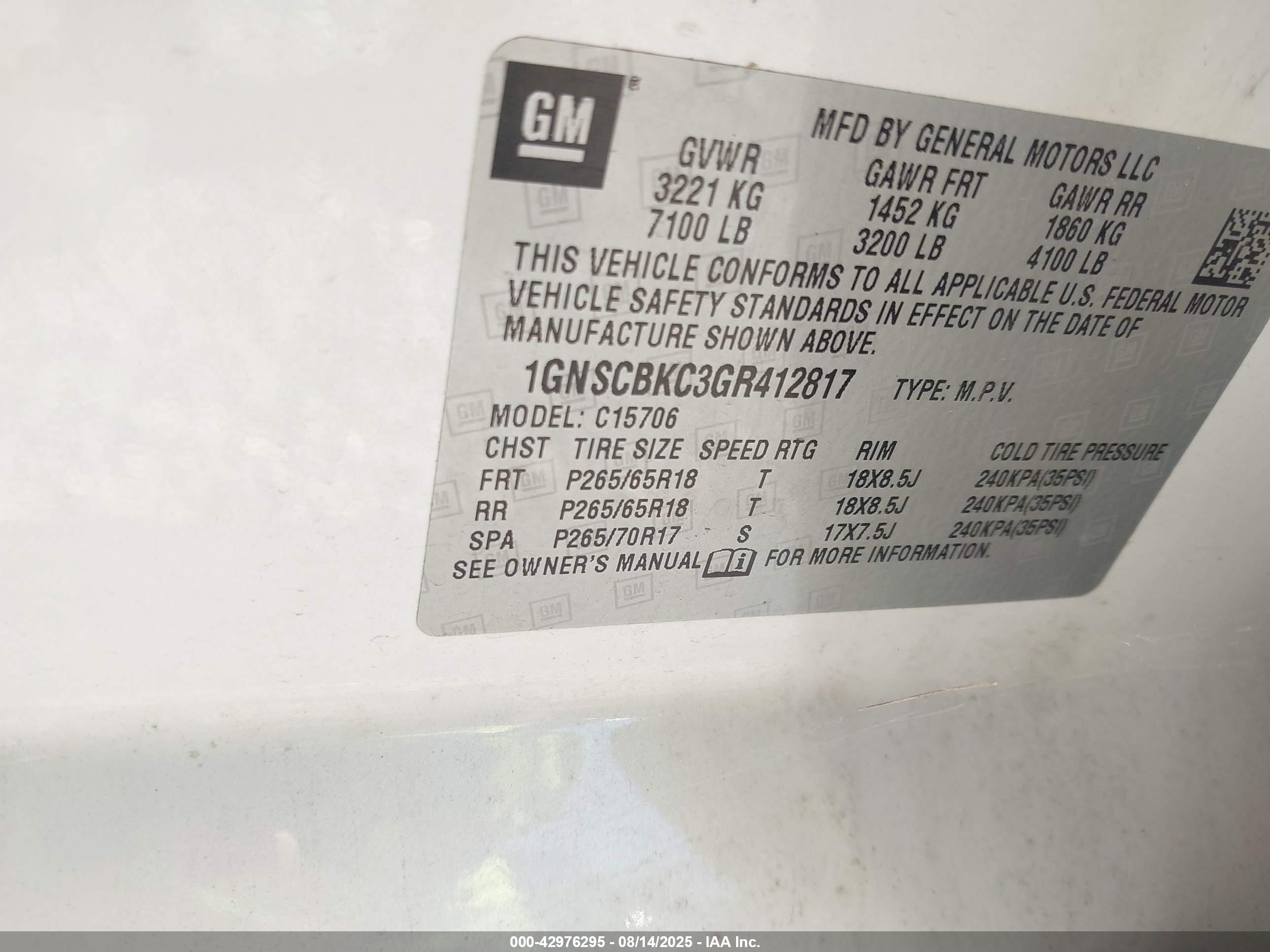 CHEVROLET TAHOE image 9