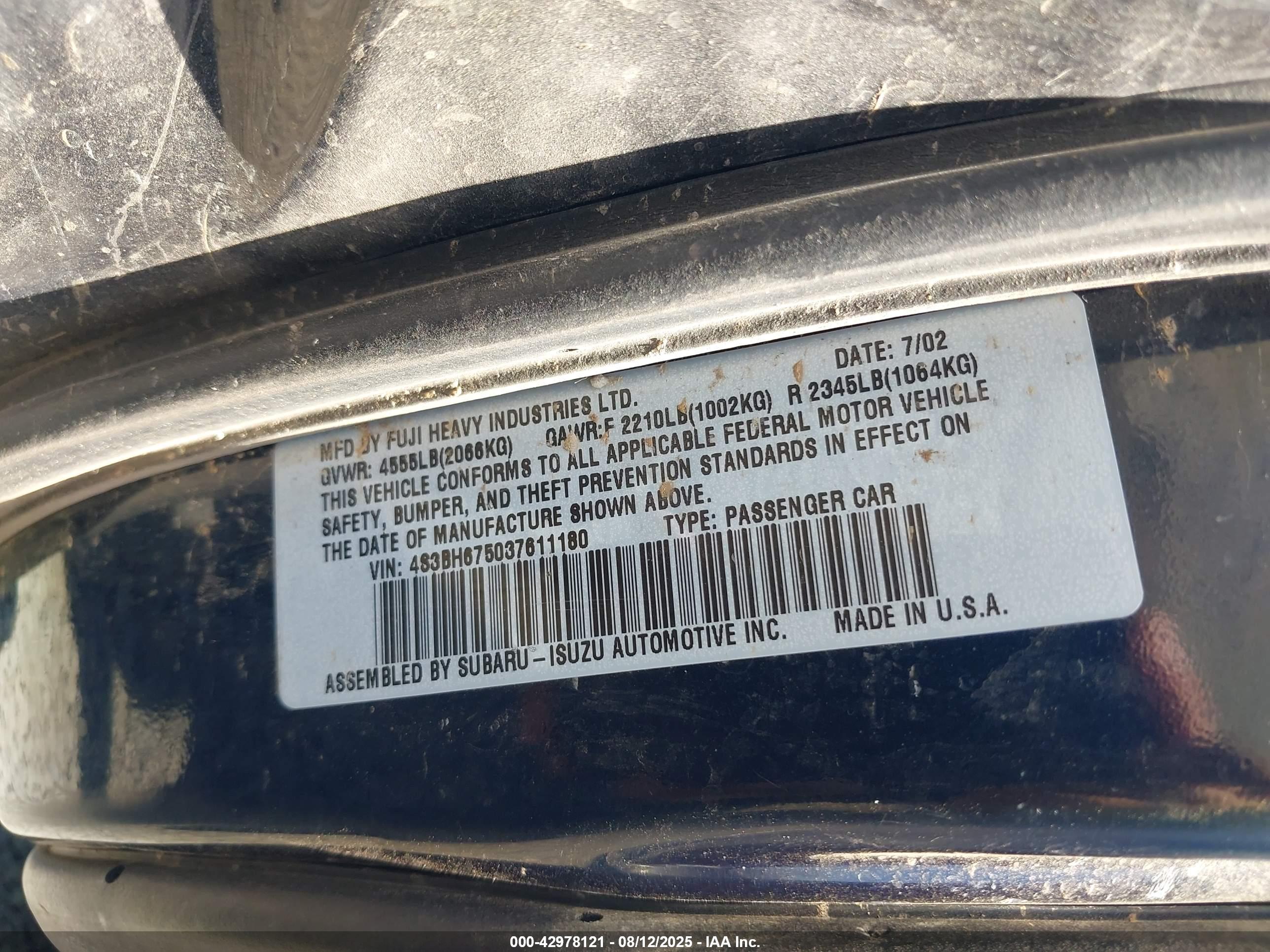SUBARU OUTBACK image 9