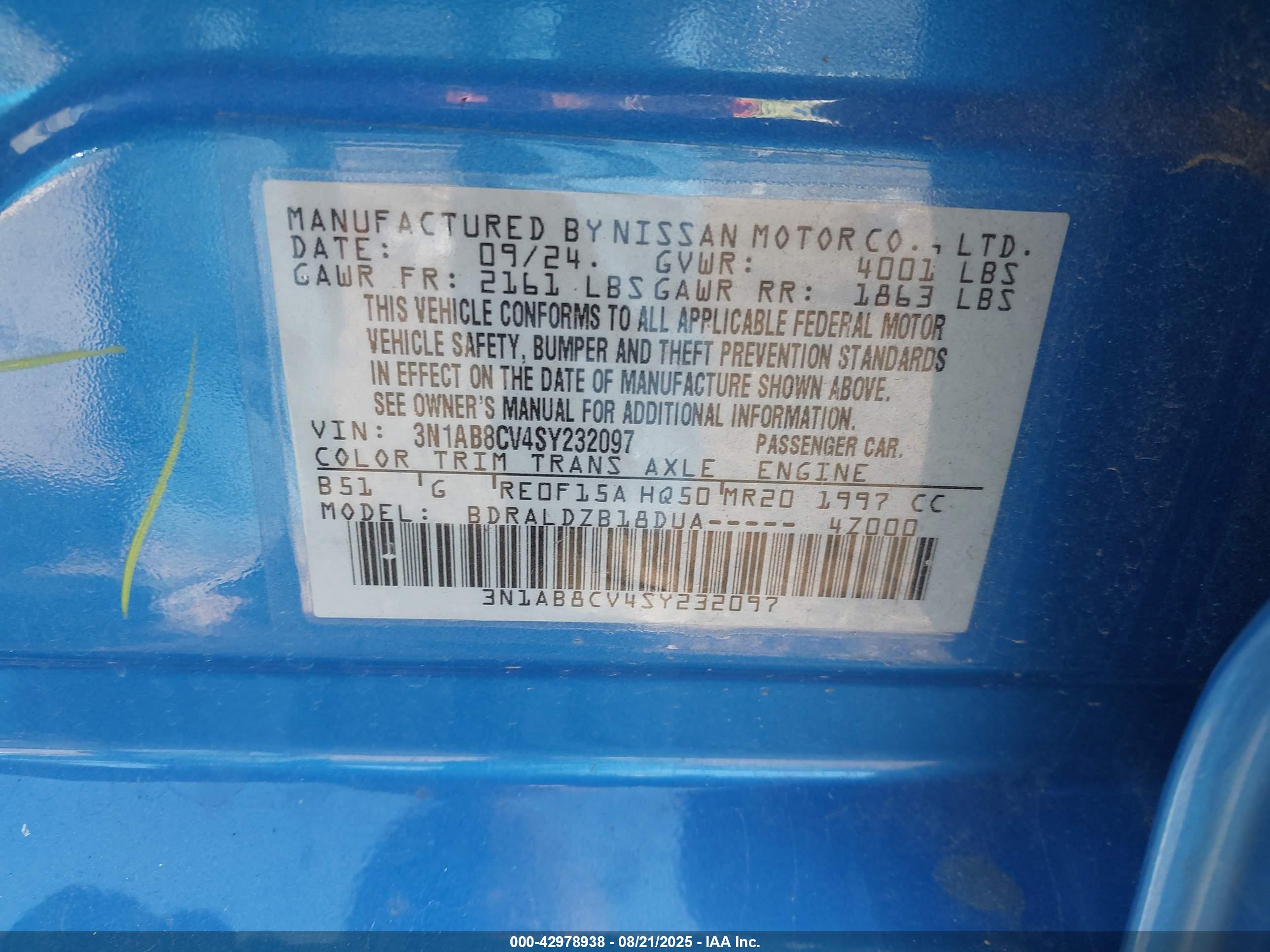 NISSAN SENTRA image 9
