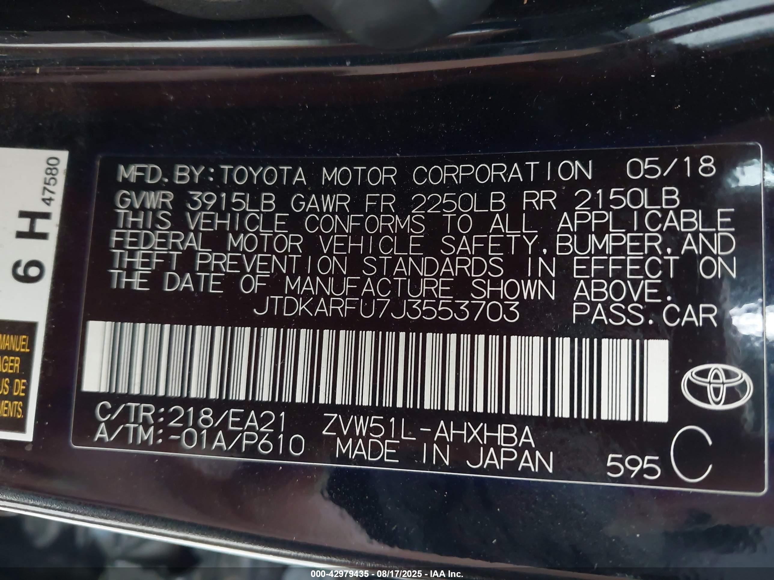 TOYOTA PRIUS image 9