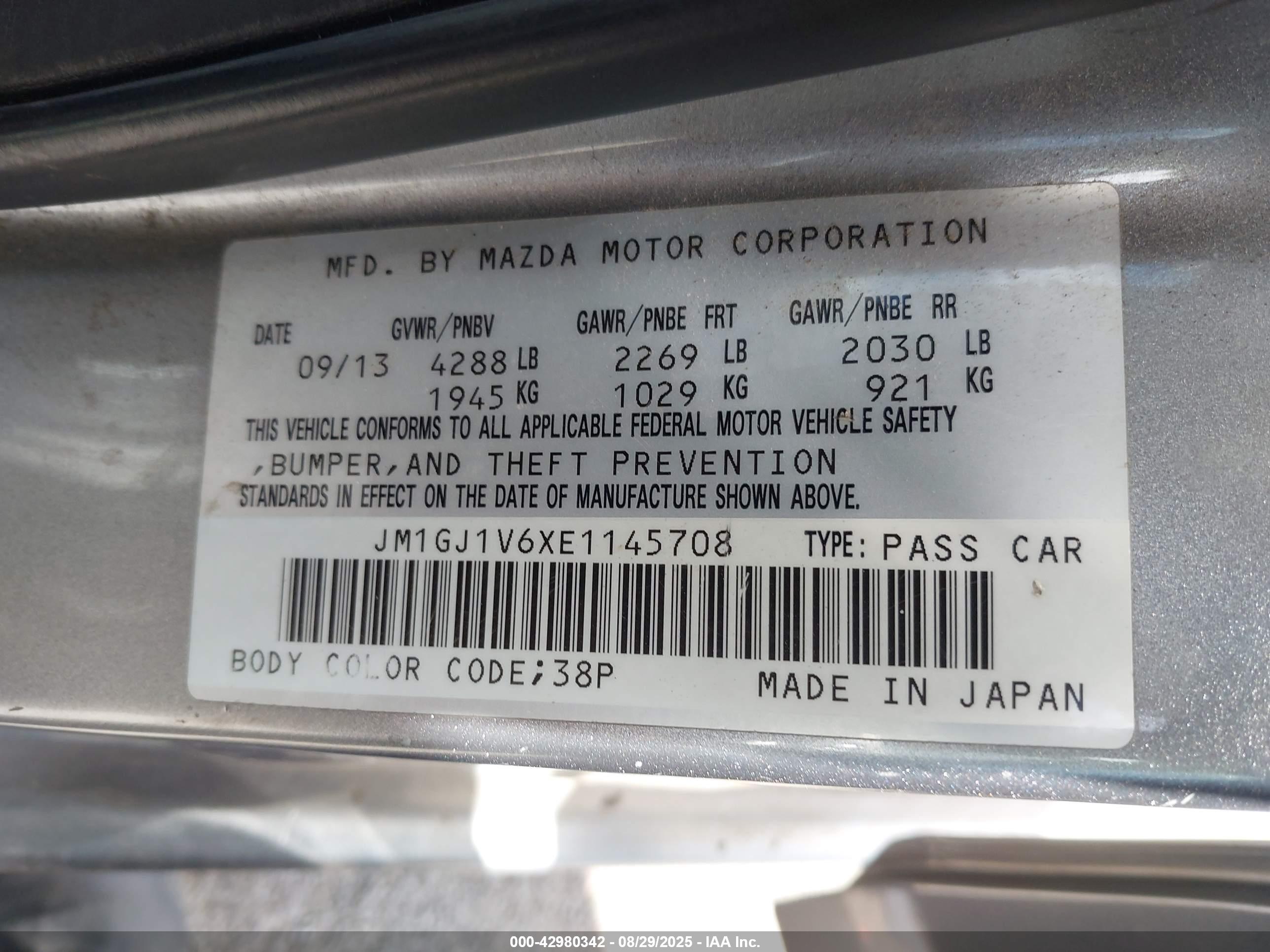 MAZDA MAZDA6 image 9