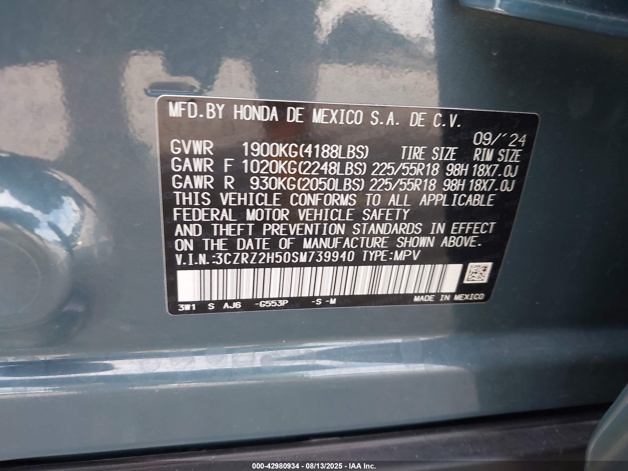 HONDA HR-V image 9
