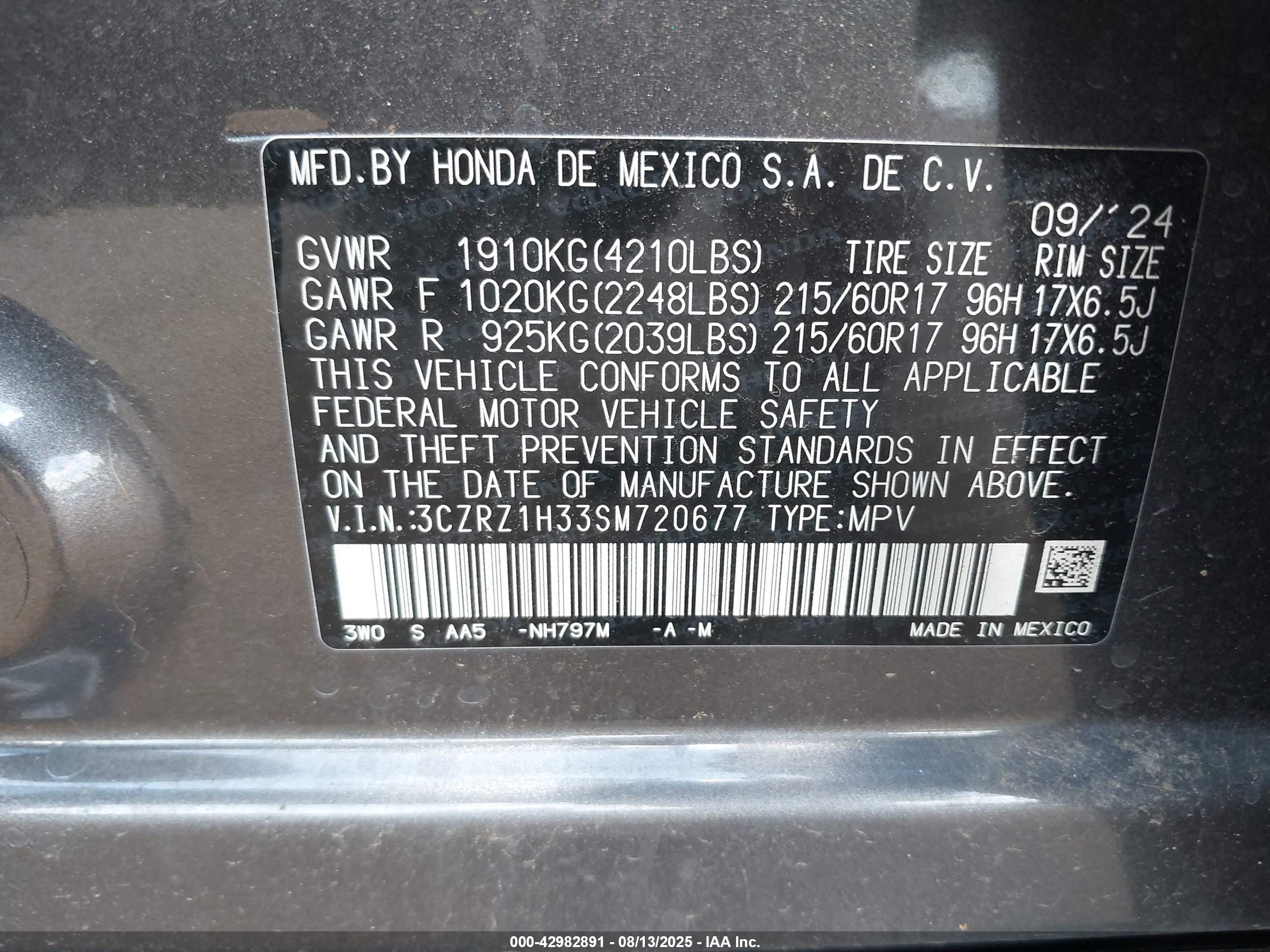 HONDA HR-V image 9