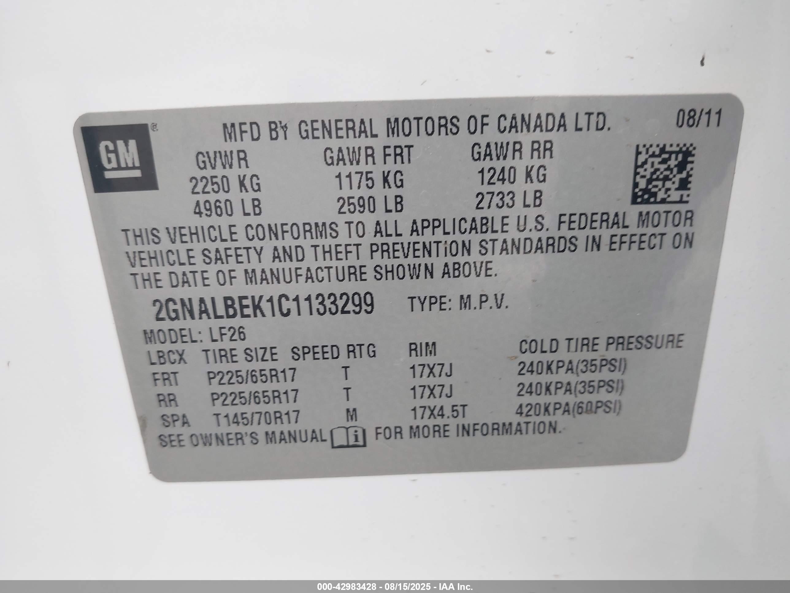 CHEVROLET EQUINOX image 9