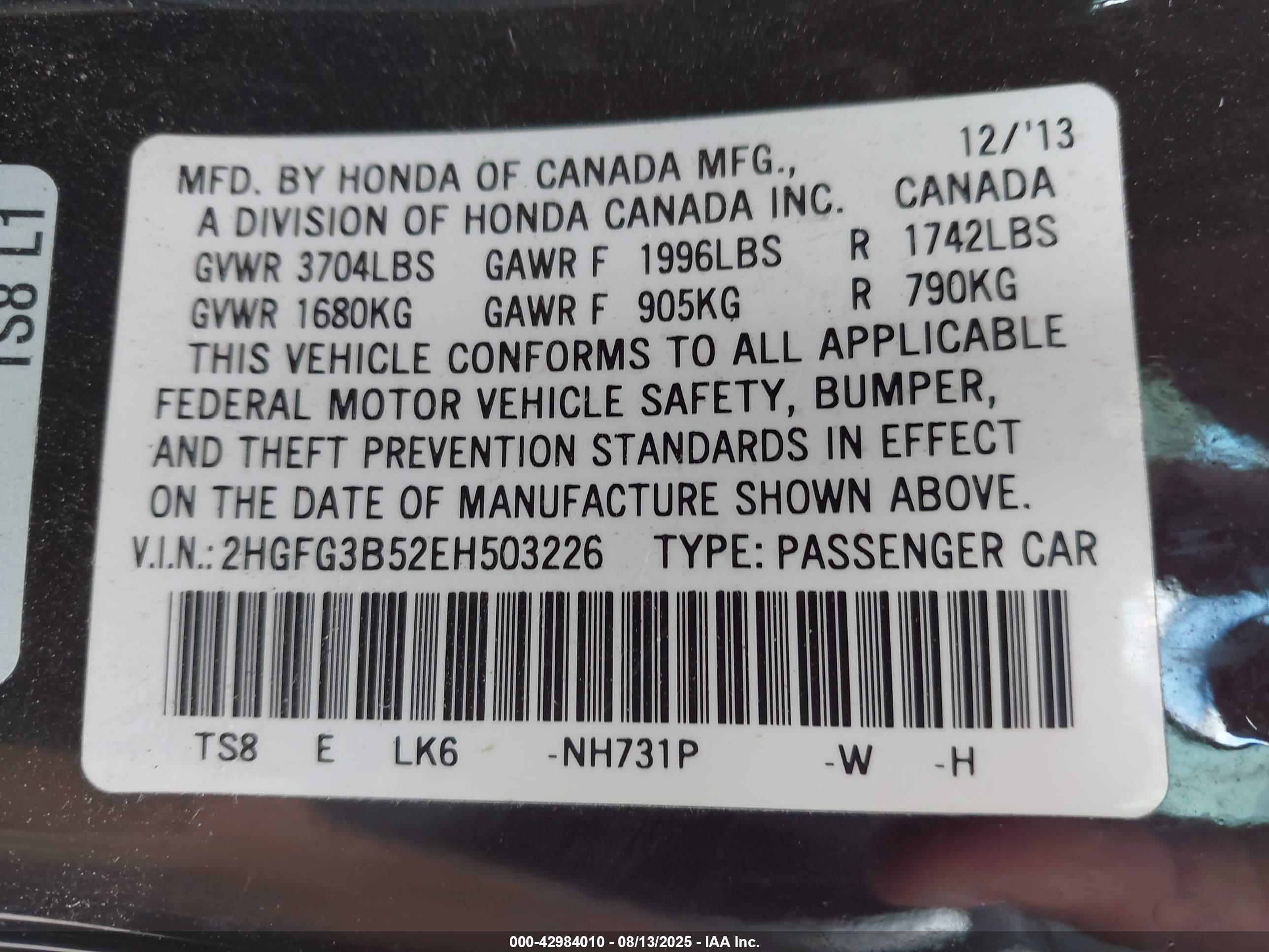 HONDA CIVIC image 9