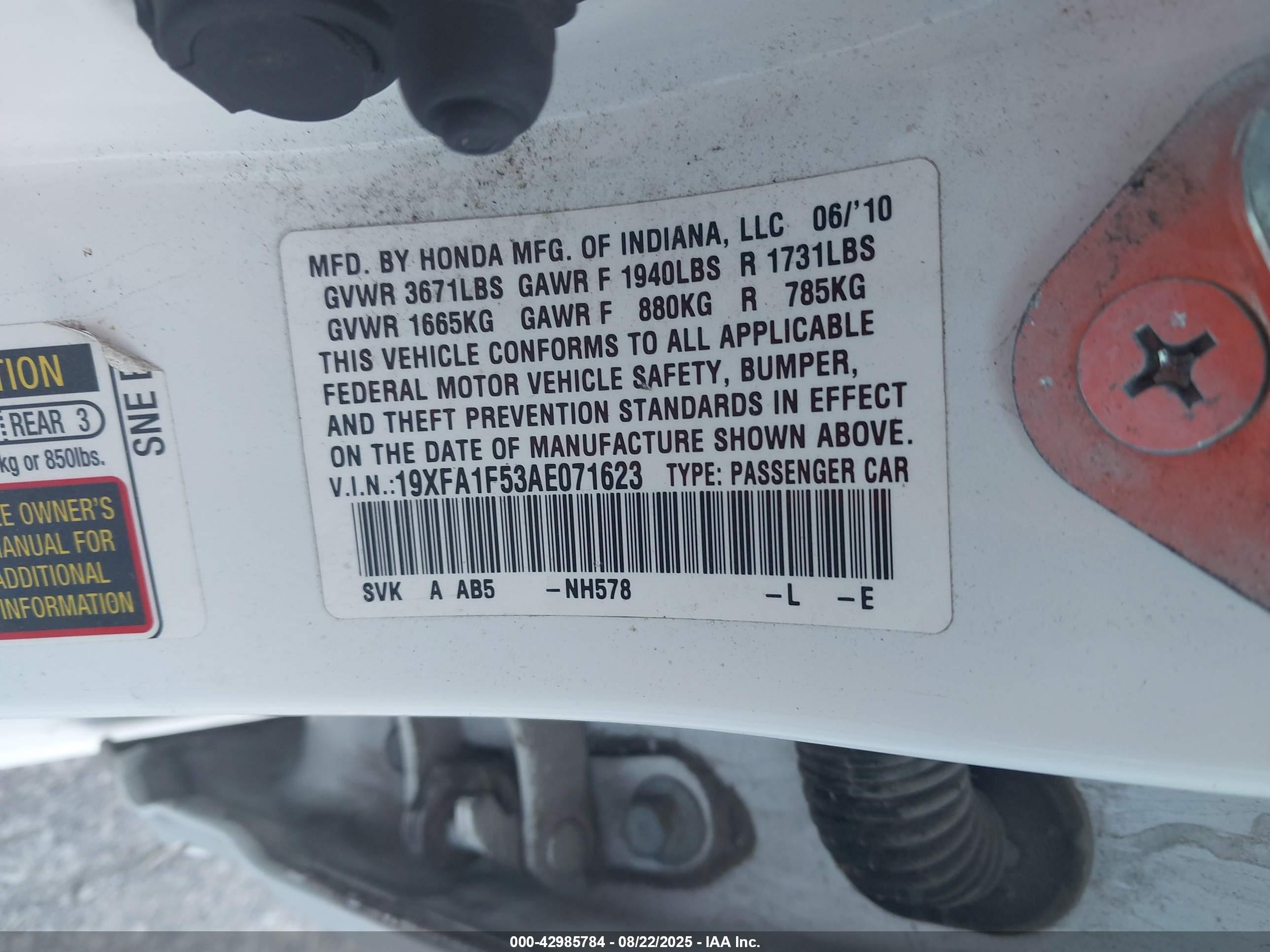 HONDA CIVIC image 9