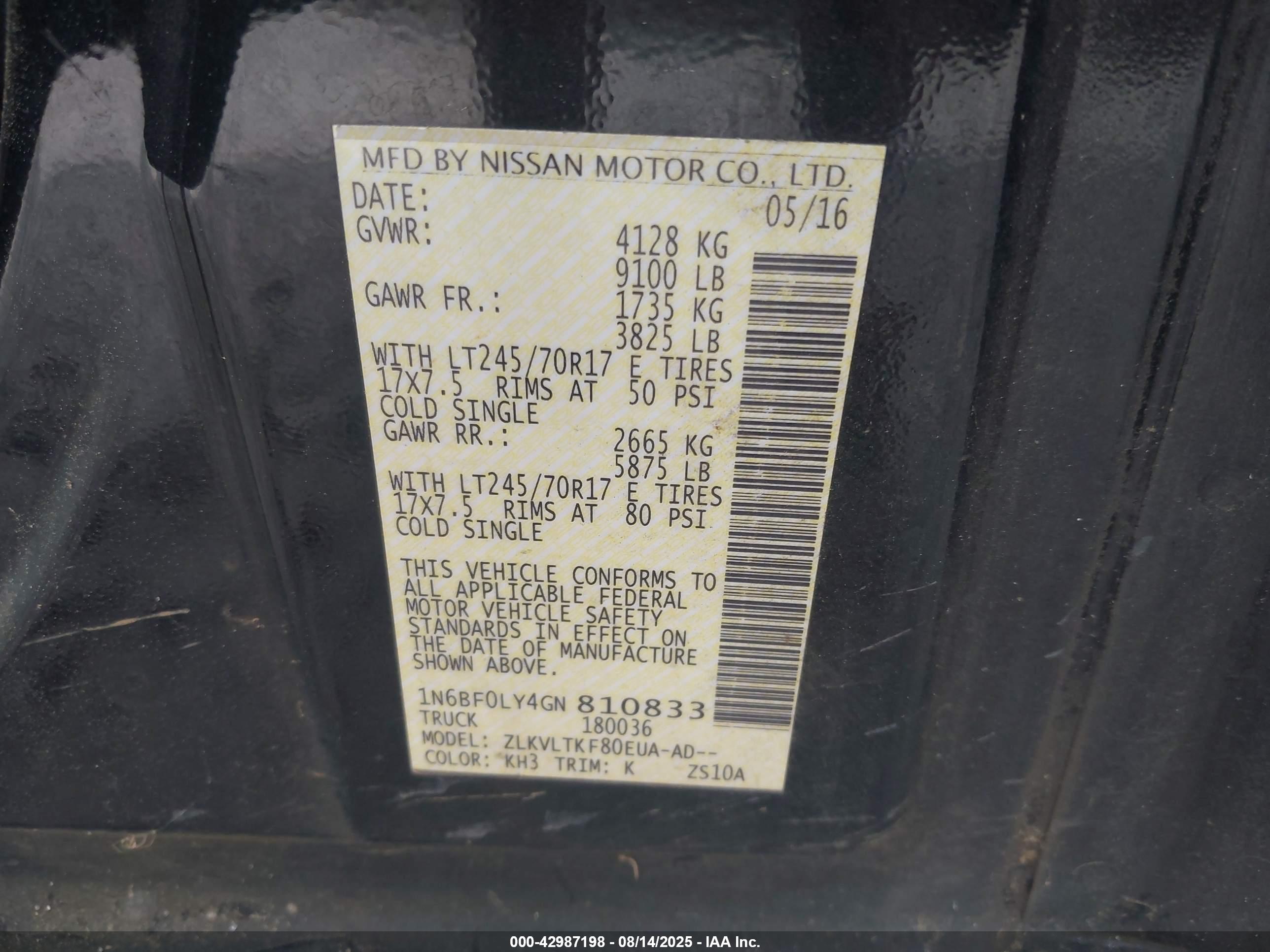 NISSAN NV image 9