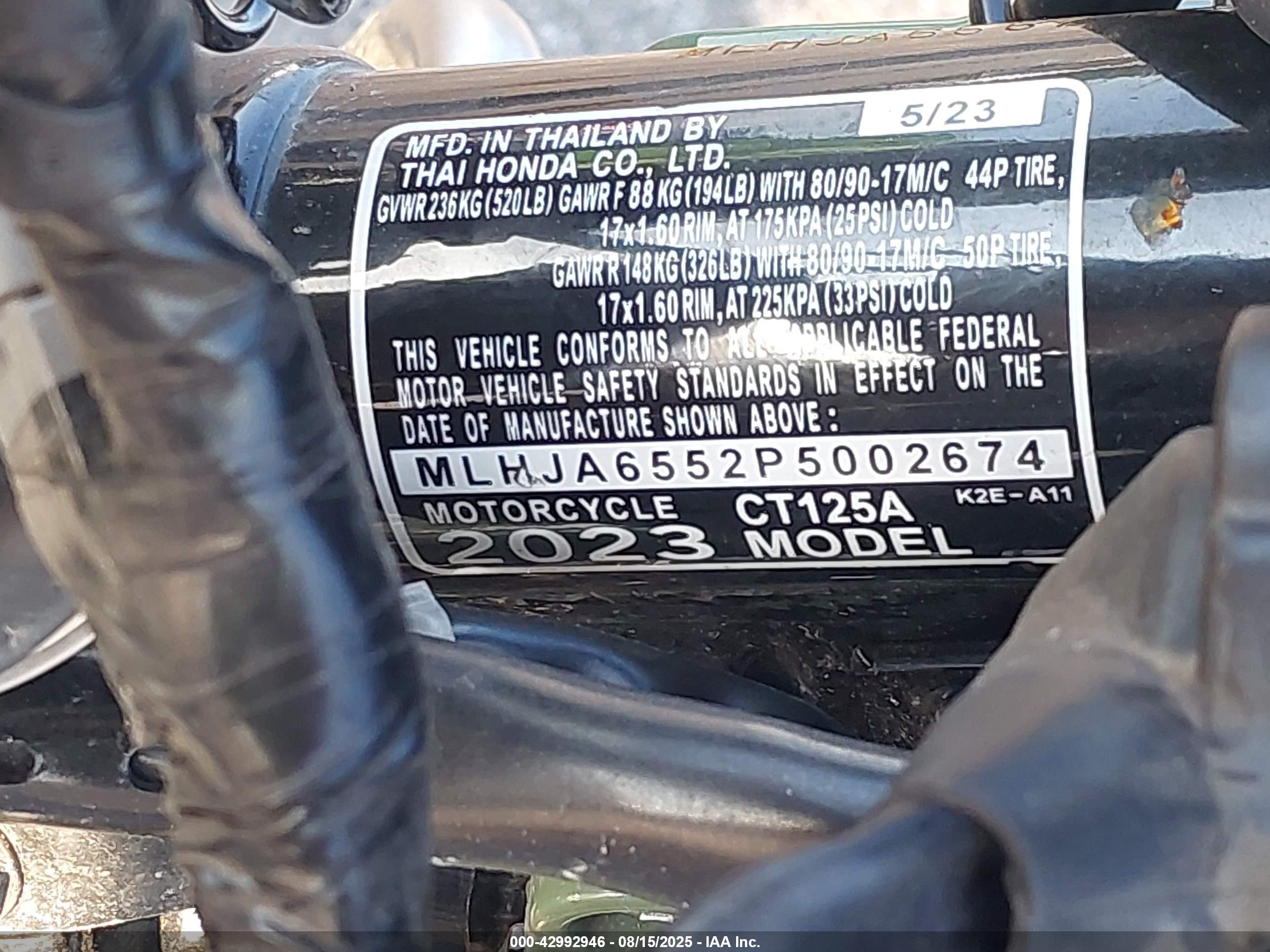 HONDA CT125 image 10