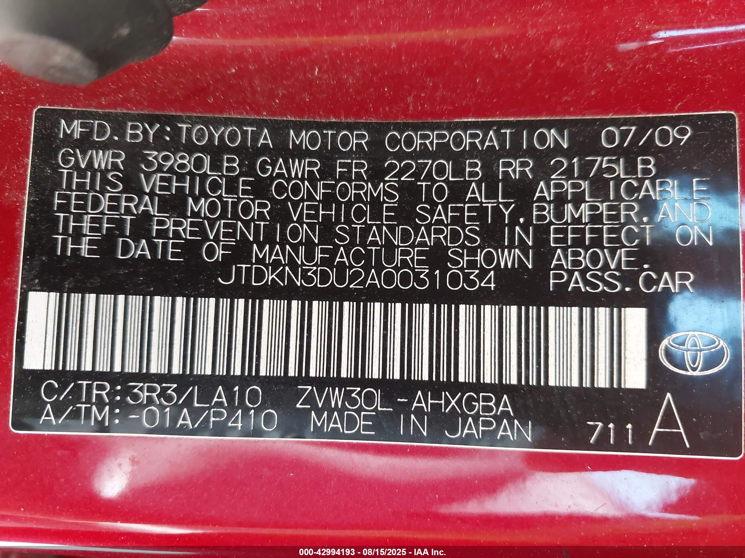 TOYOTA PRIUS image 9