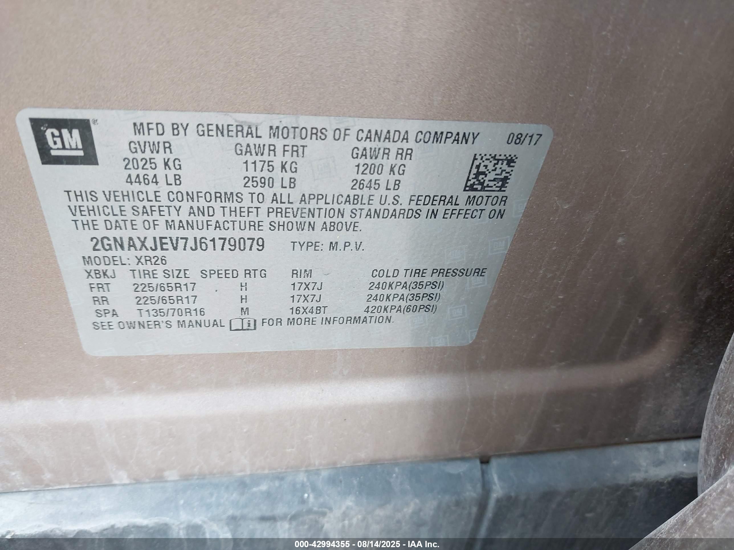 CHEVROLET EQUINOX image 9