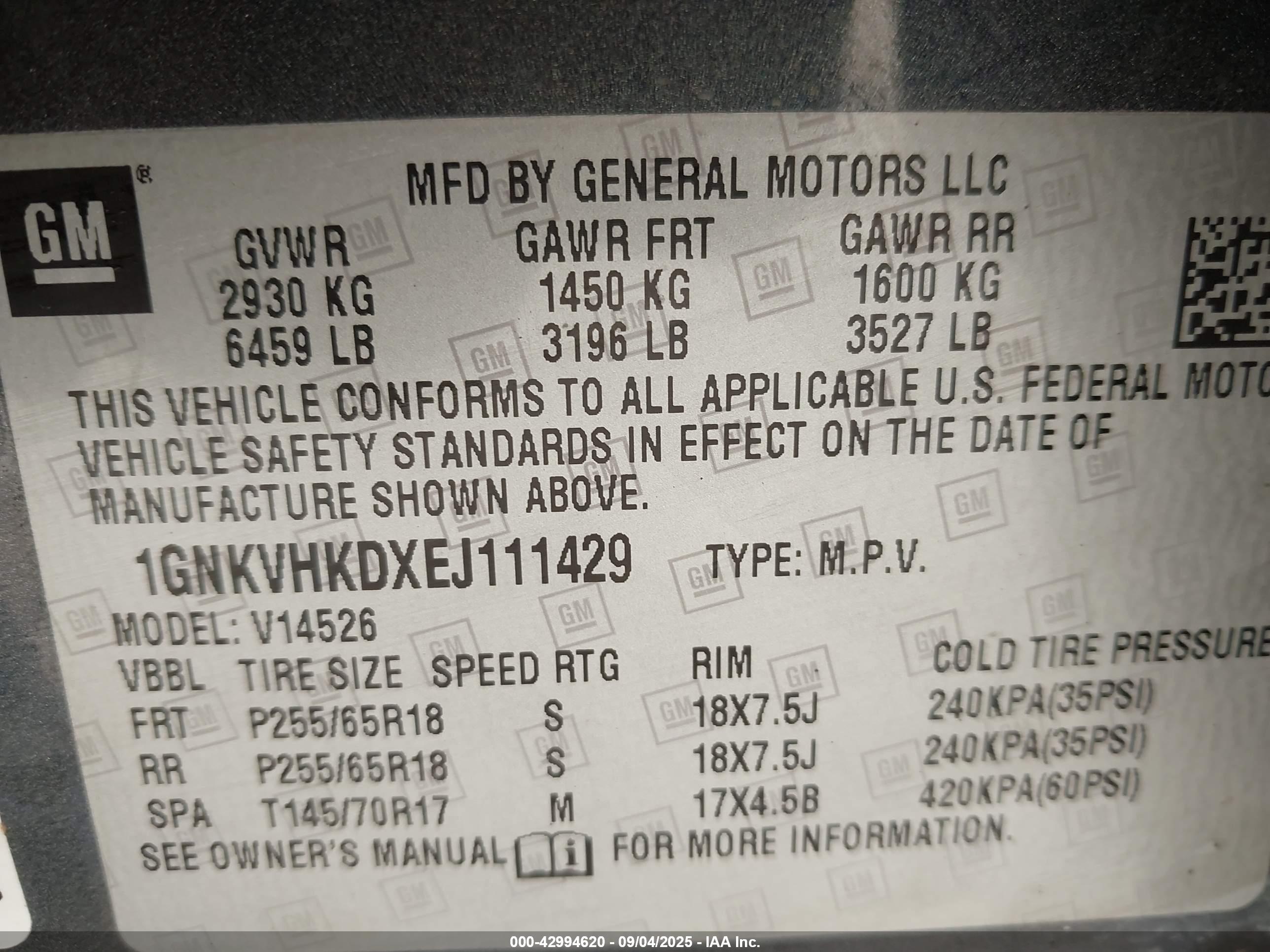 CHEVROLET TRAVERSE image 9