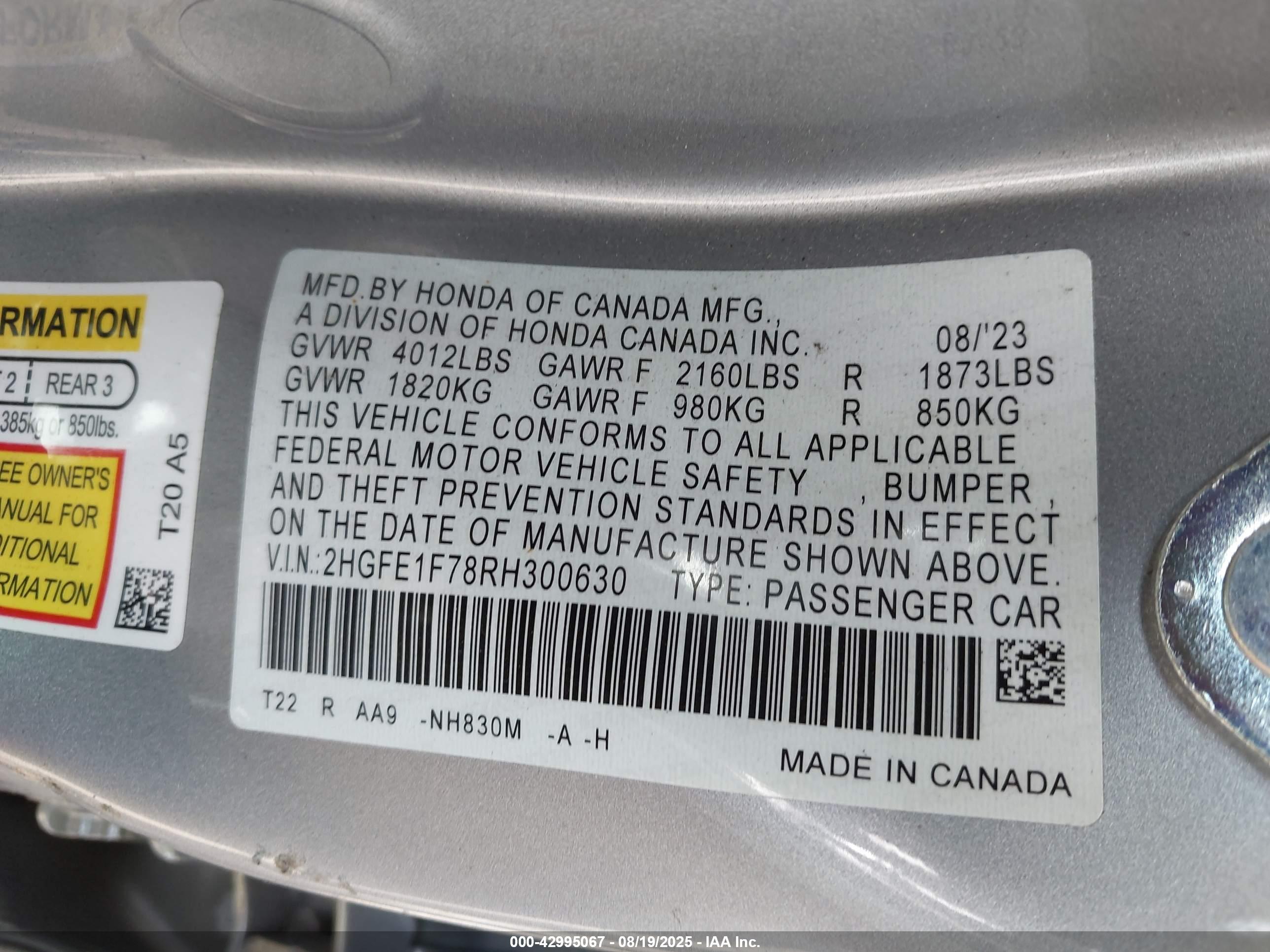 HONDA CIVIC image 9