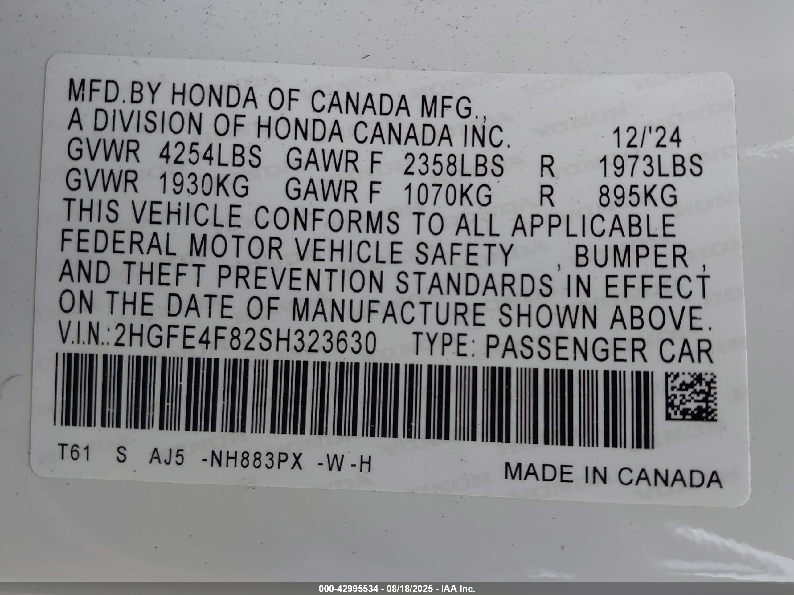 HONDA CIVIC image 9