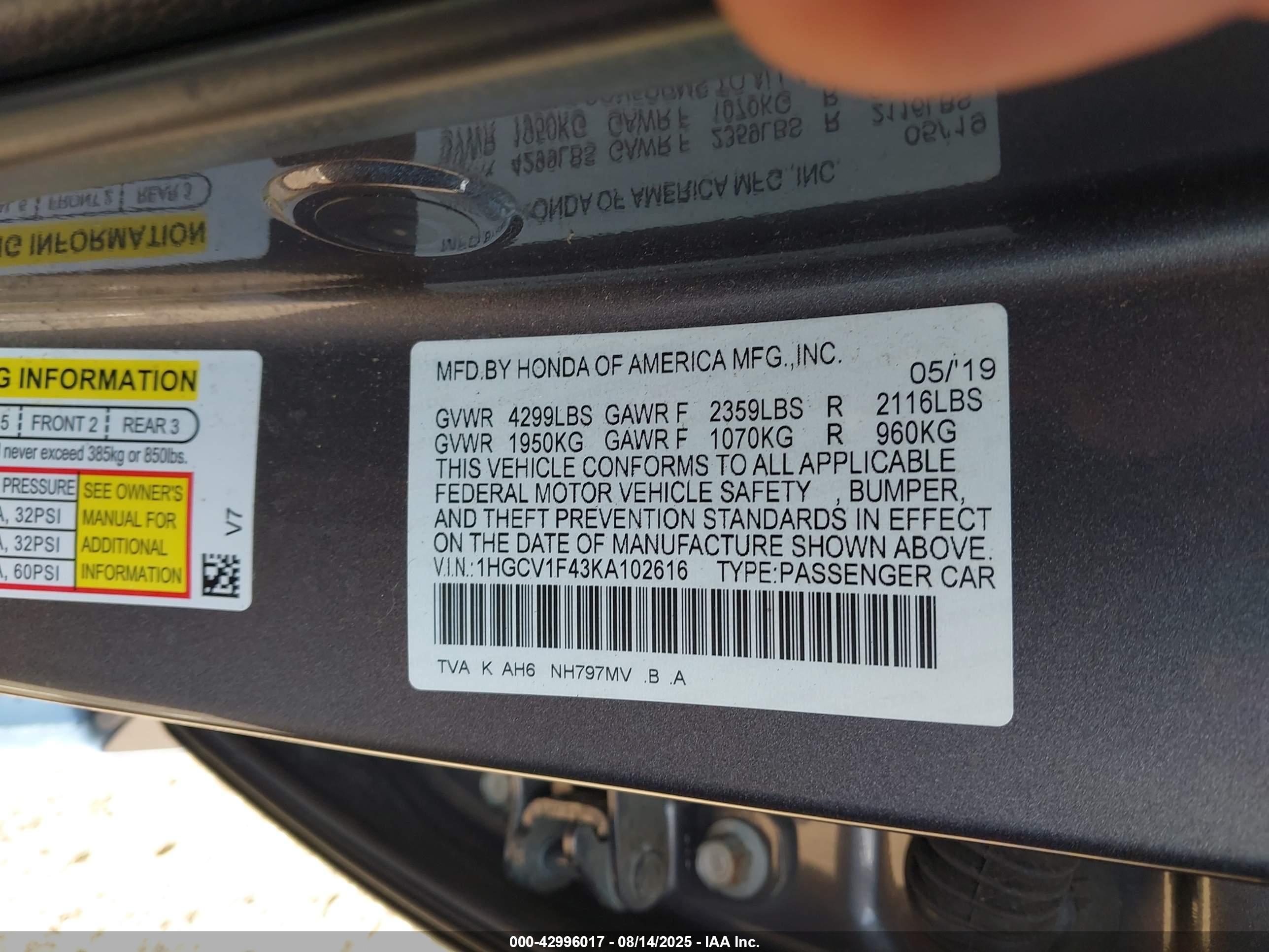 HONDA ACCORD image 9