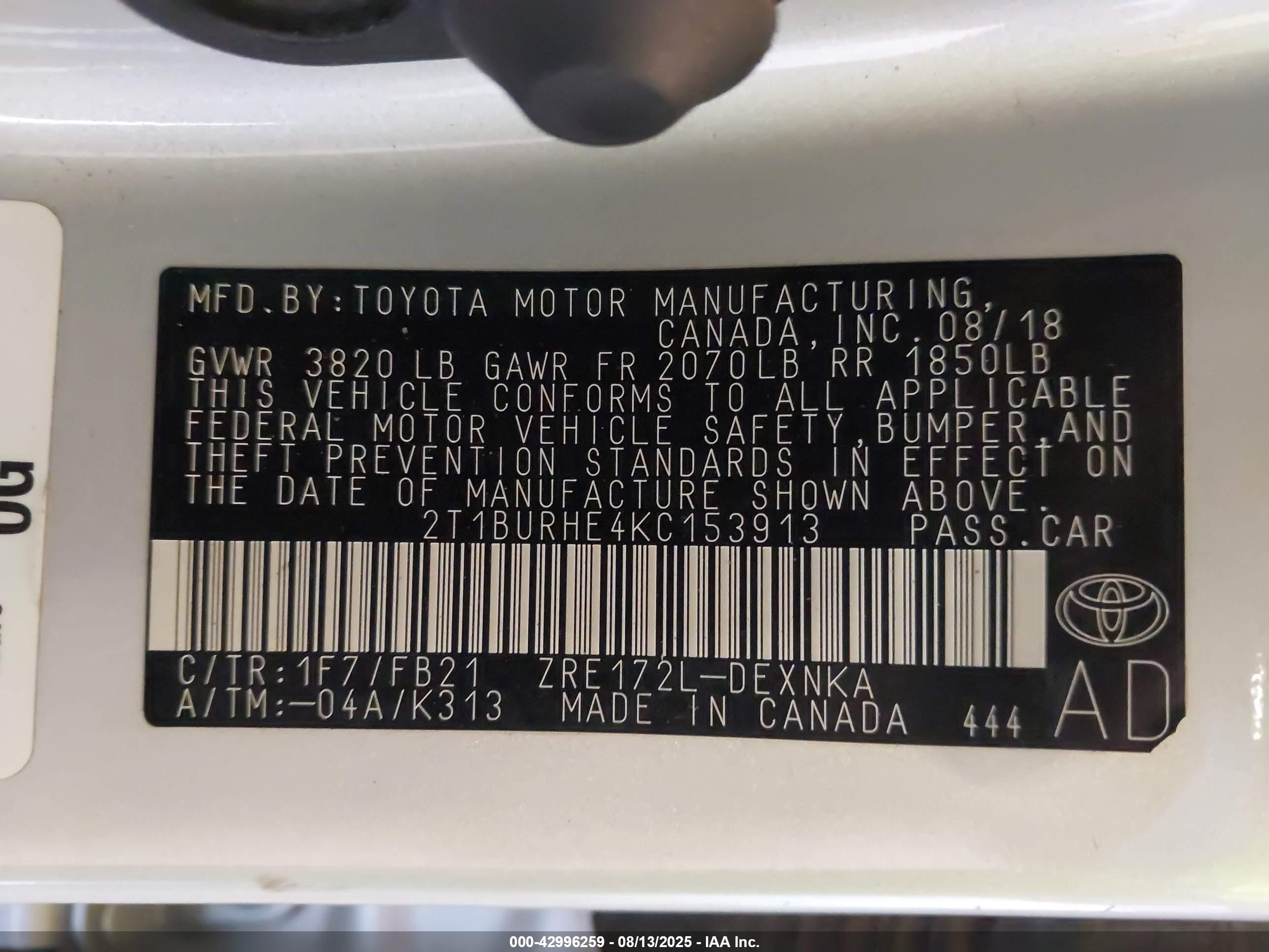 TOYOTA COROLLA image 9