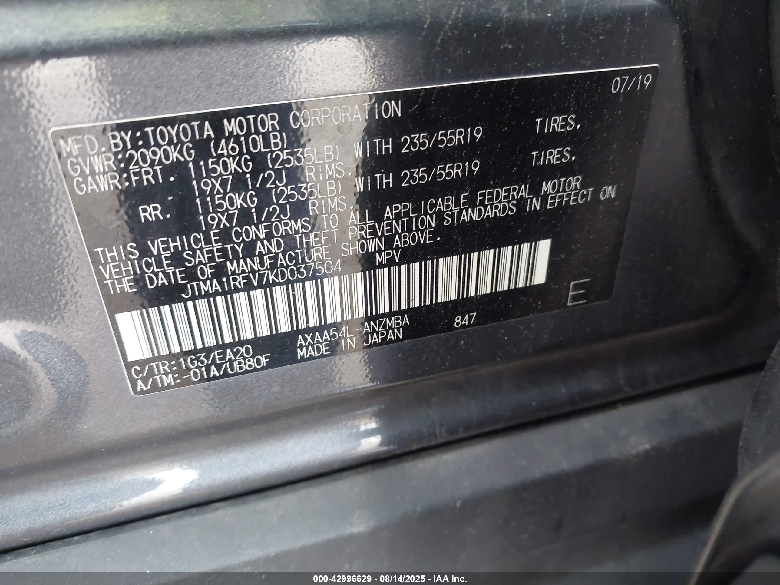 TOYOTA RAV4 image 9
