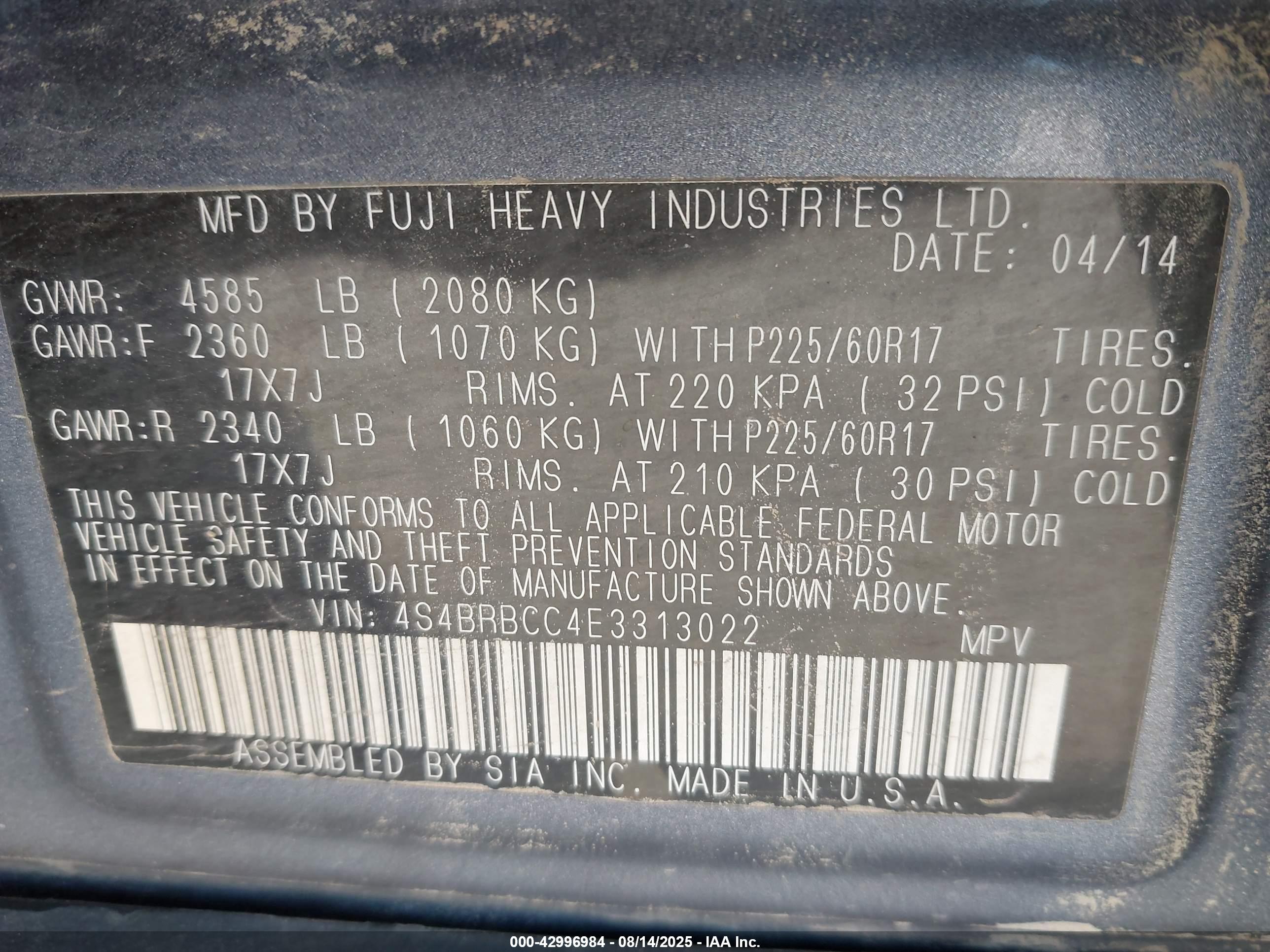 SUBARU OUTBACK image 9