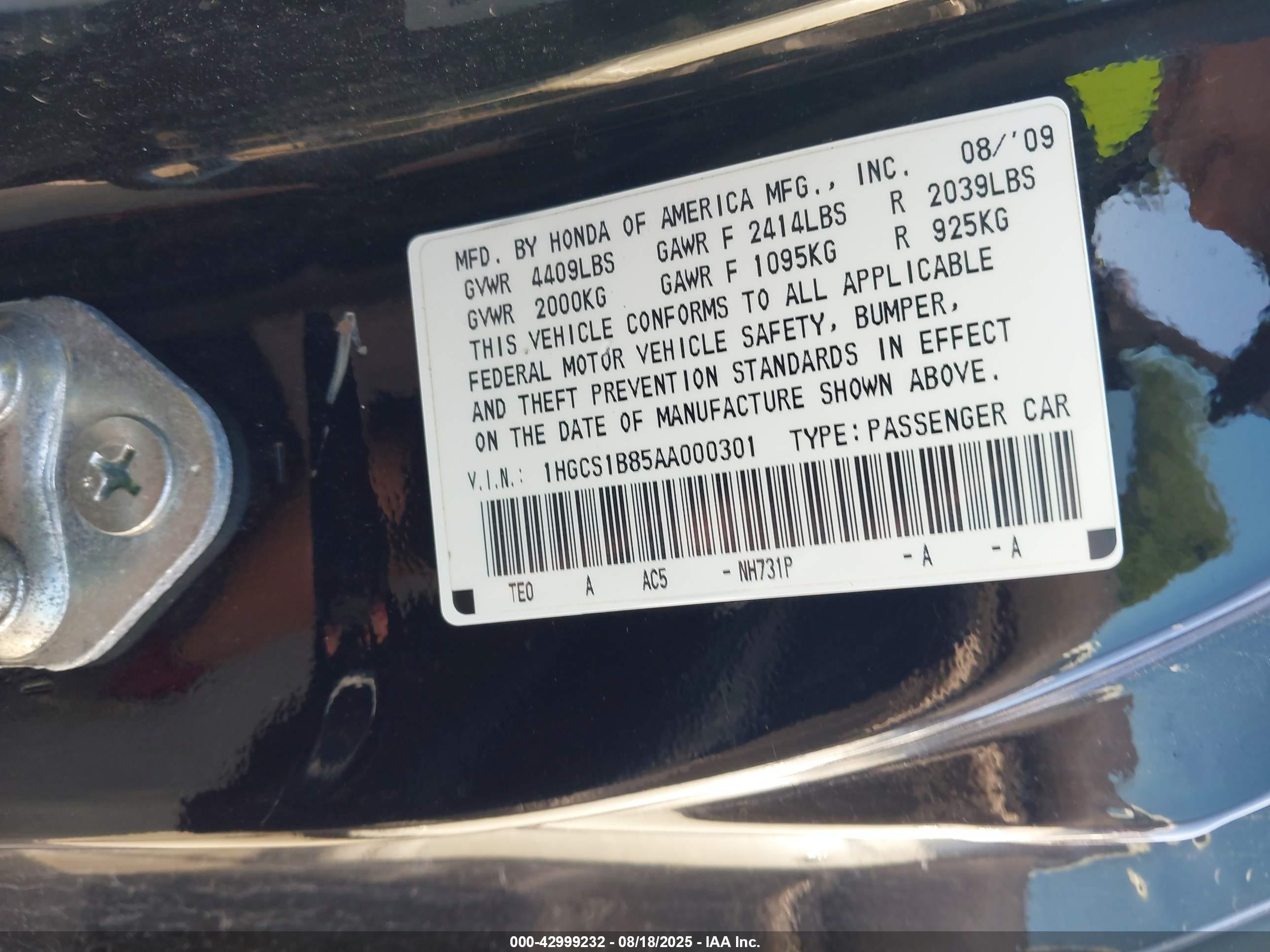 HONDA ACCORD image 9