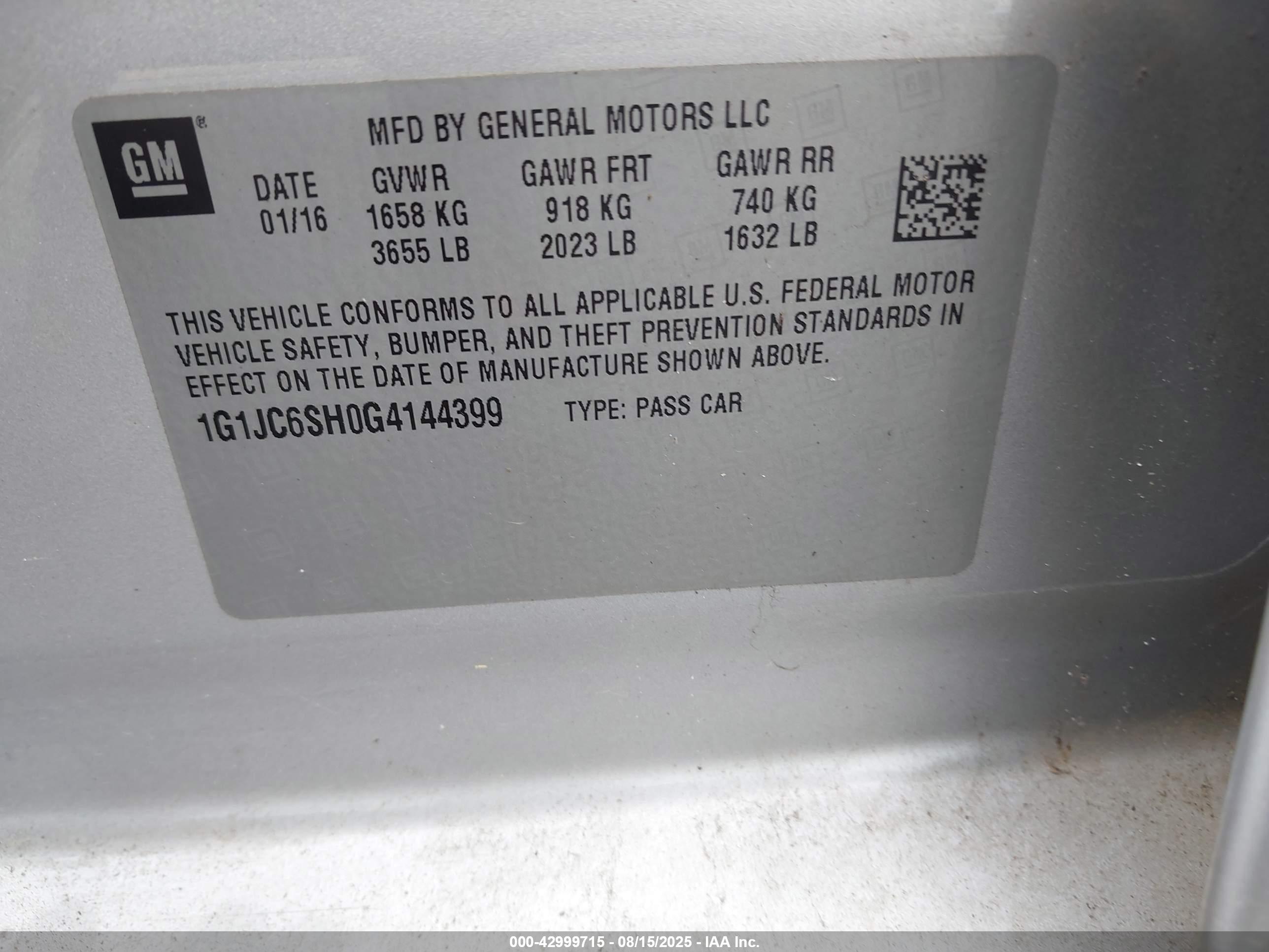 CHEVROLET SONIC image 9