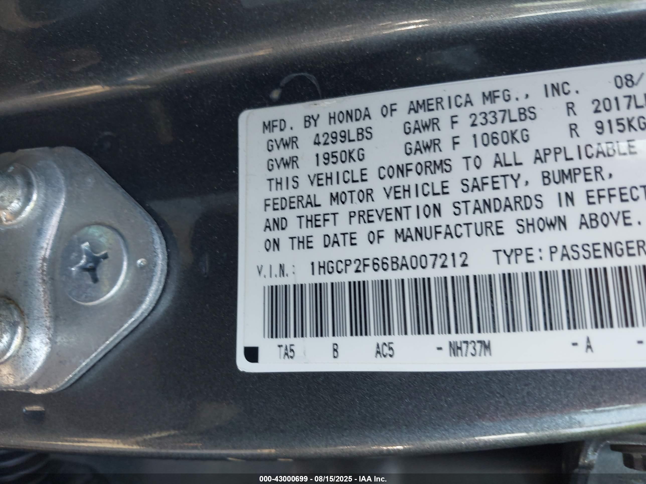HONDA ACCORD image 9