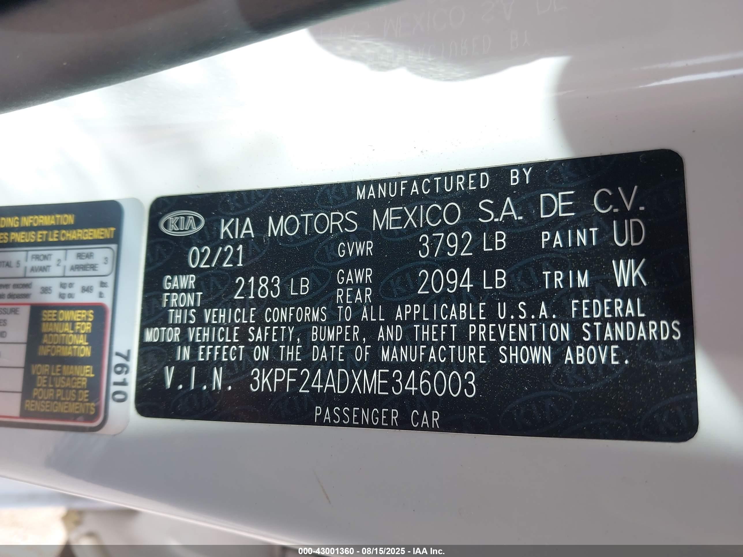 KIA FORTE image 9