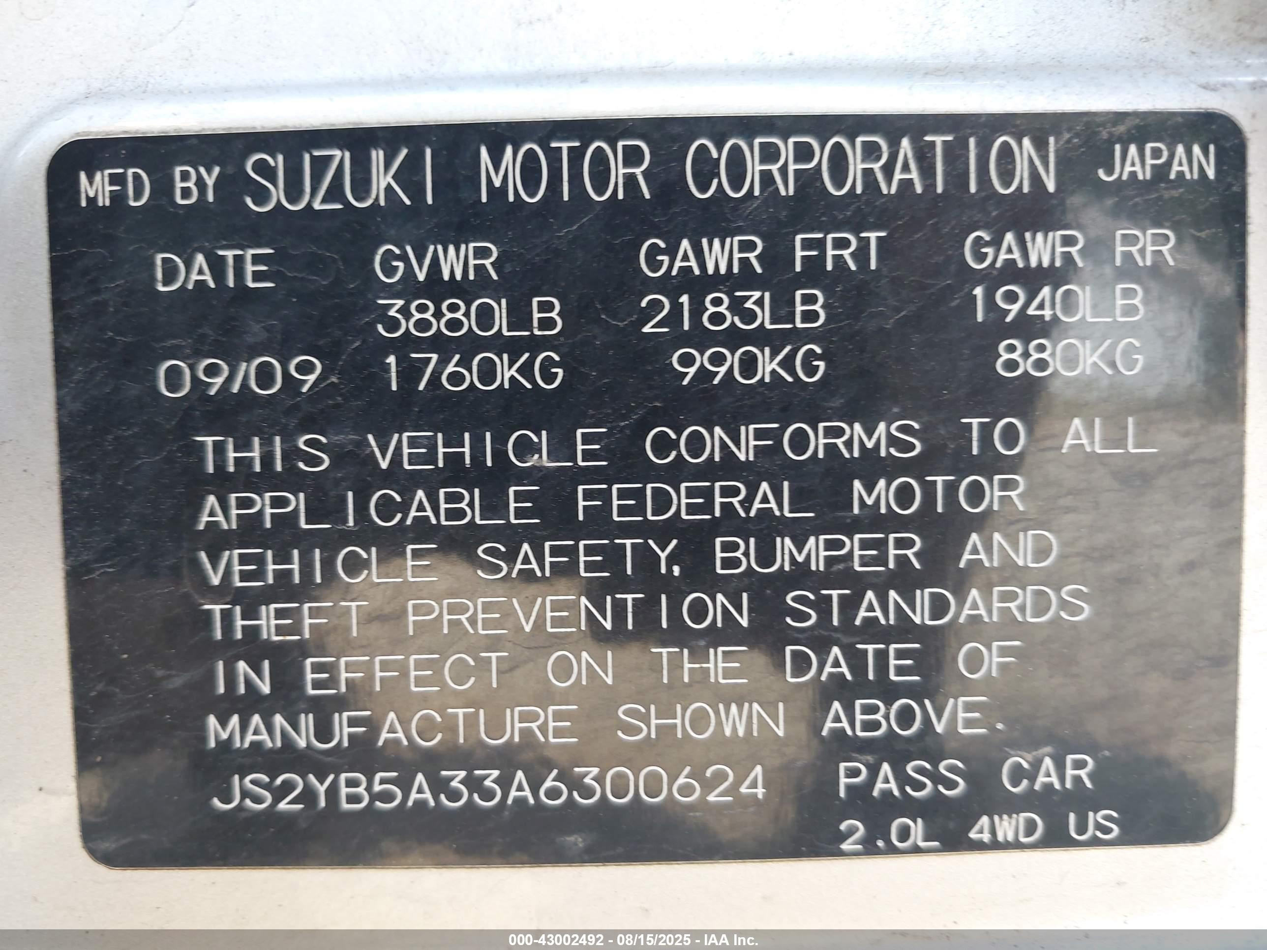 SUZUKI SX4 image 9