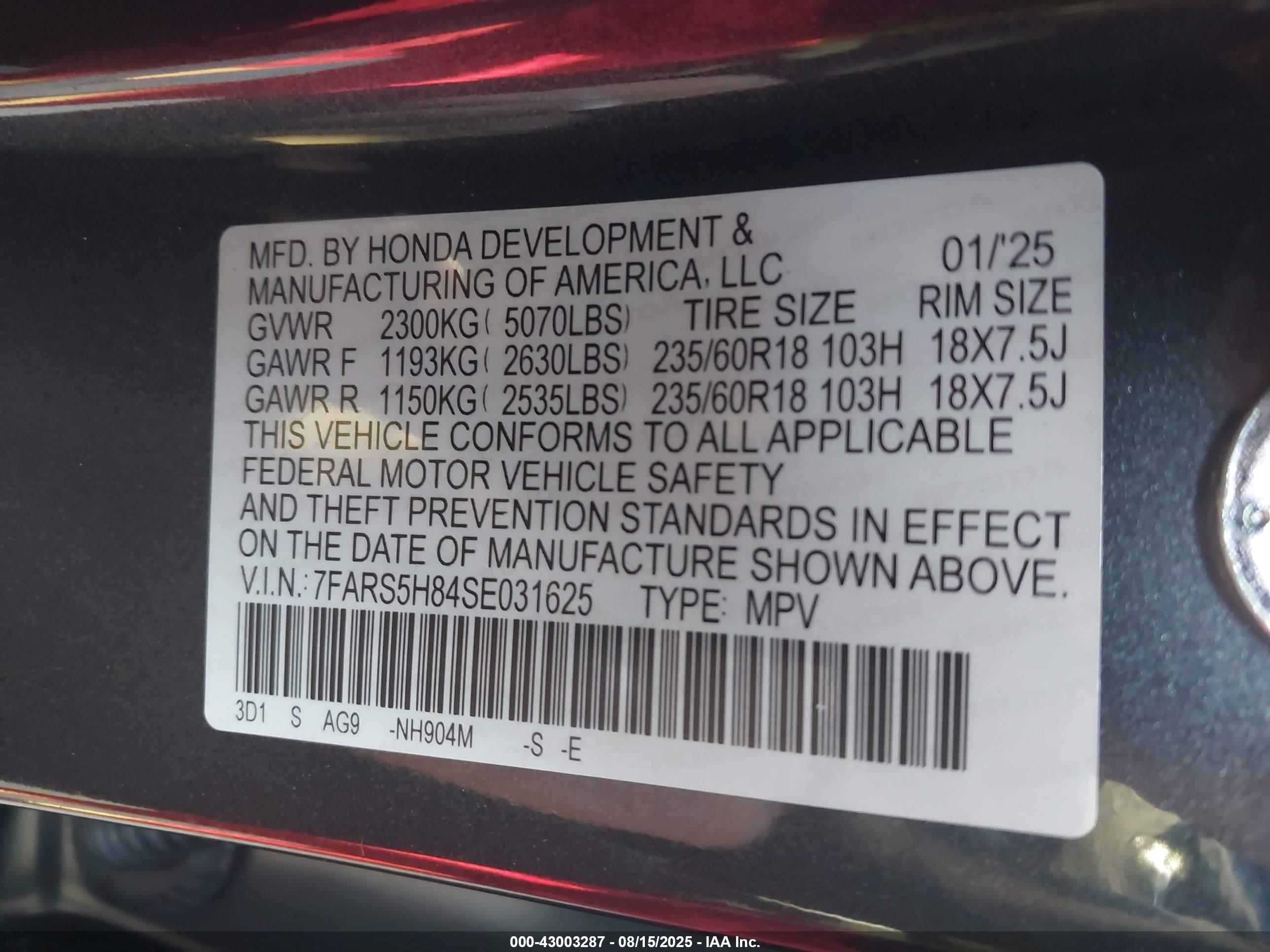 HONDA CR-V image 9