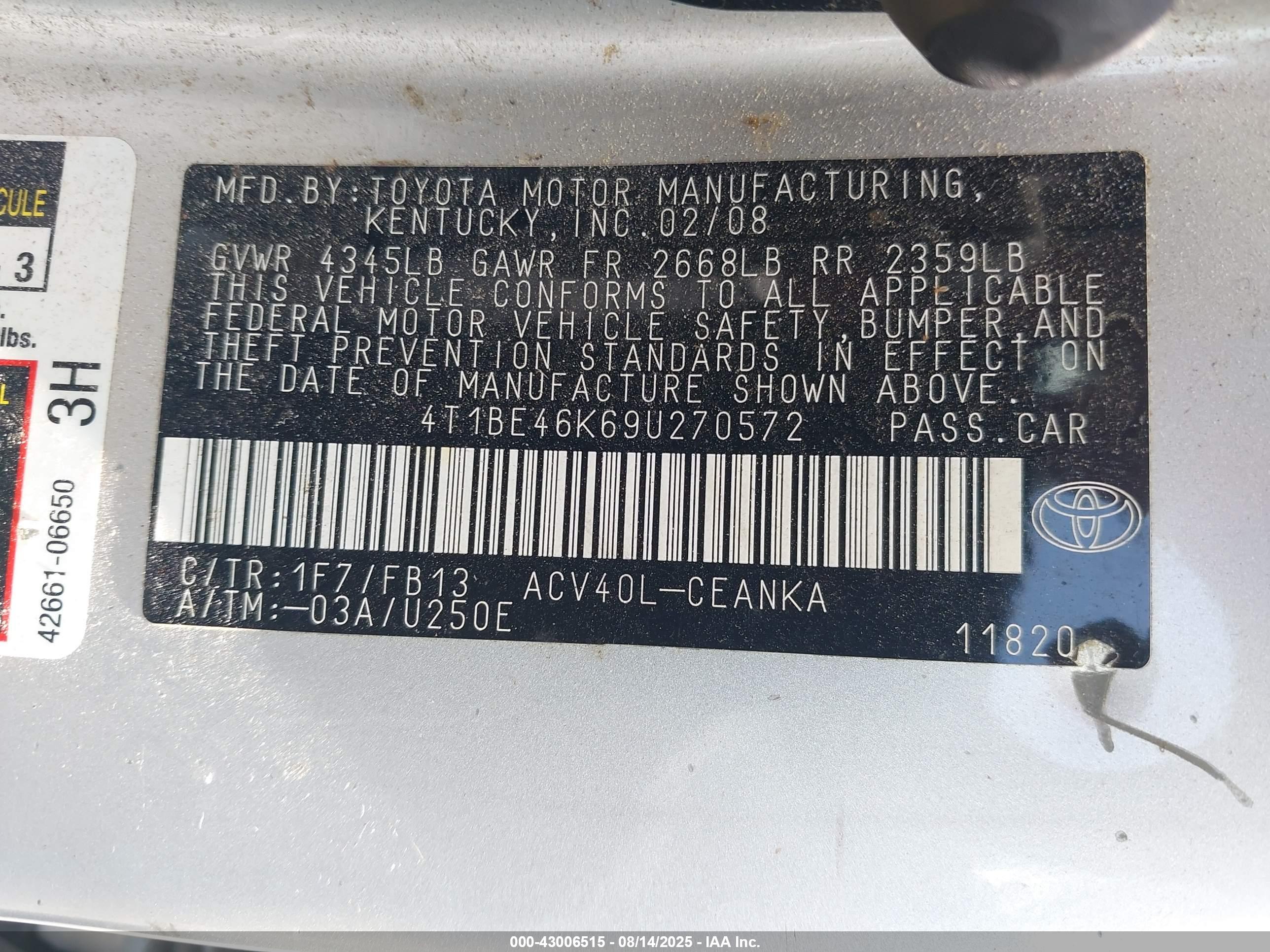 TOYOTA CAMRY image 9