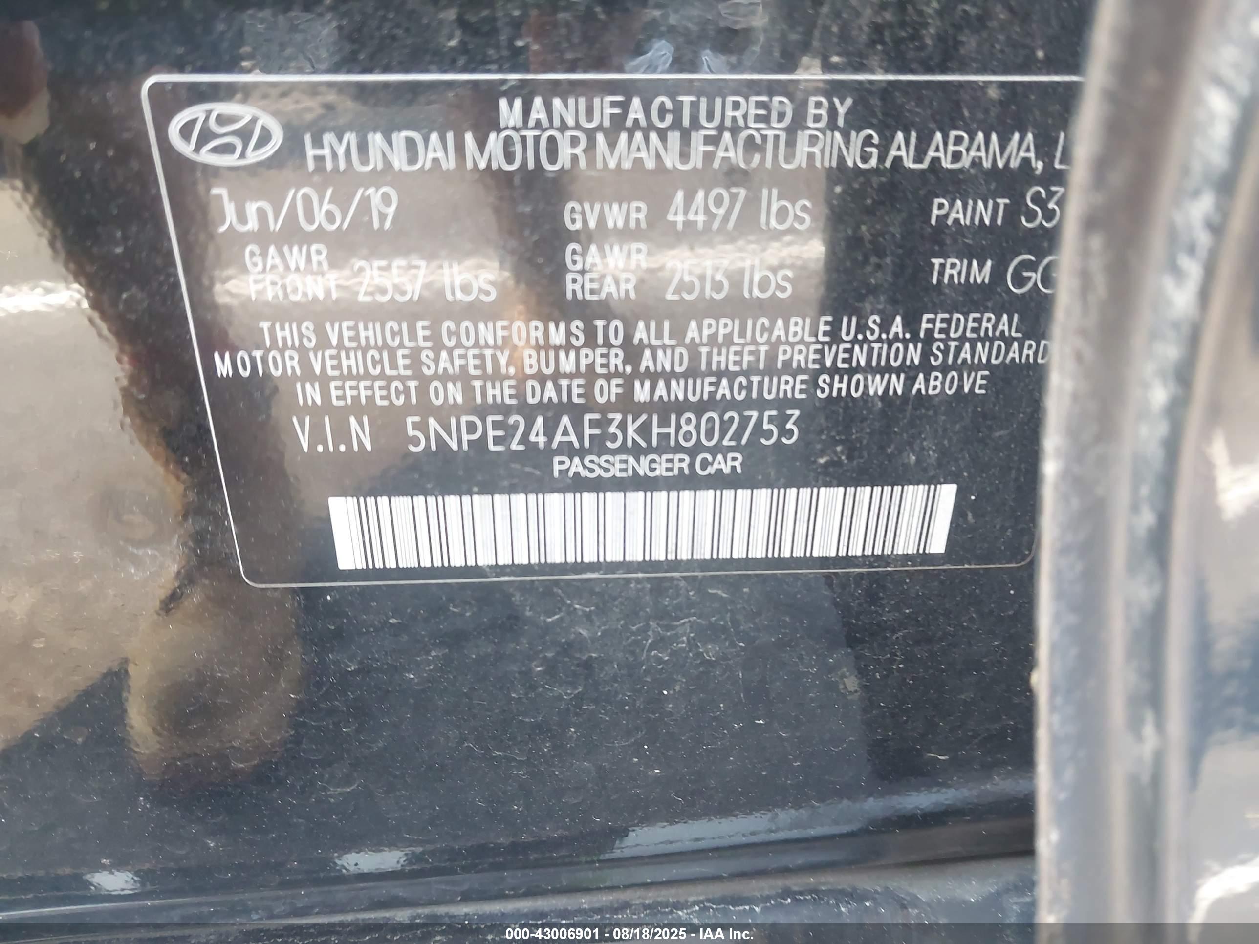 HYUNDAI SONATA image 9