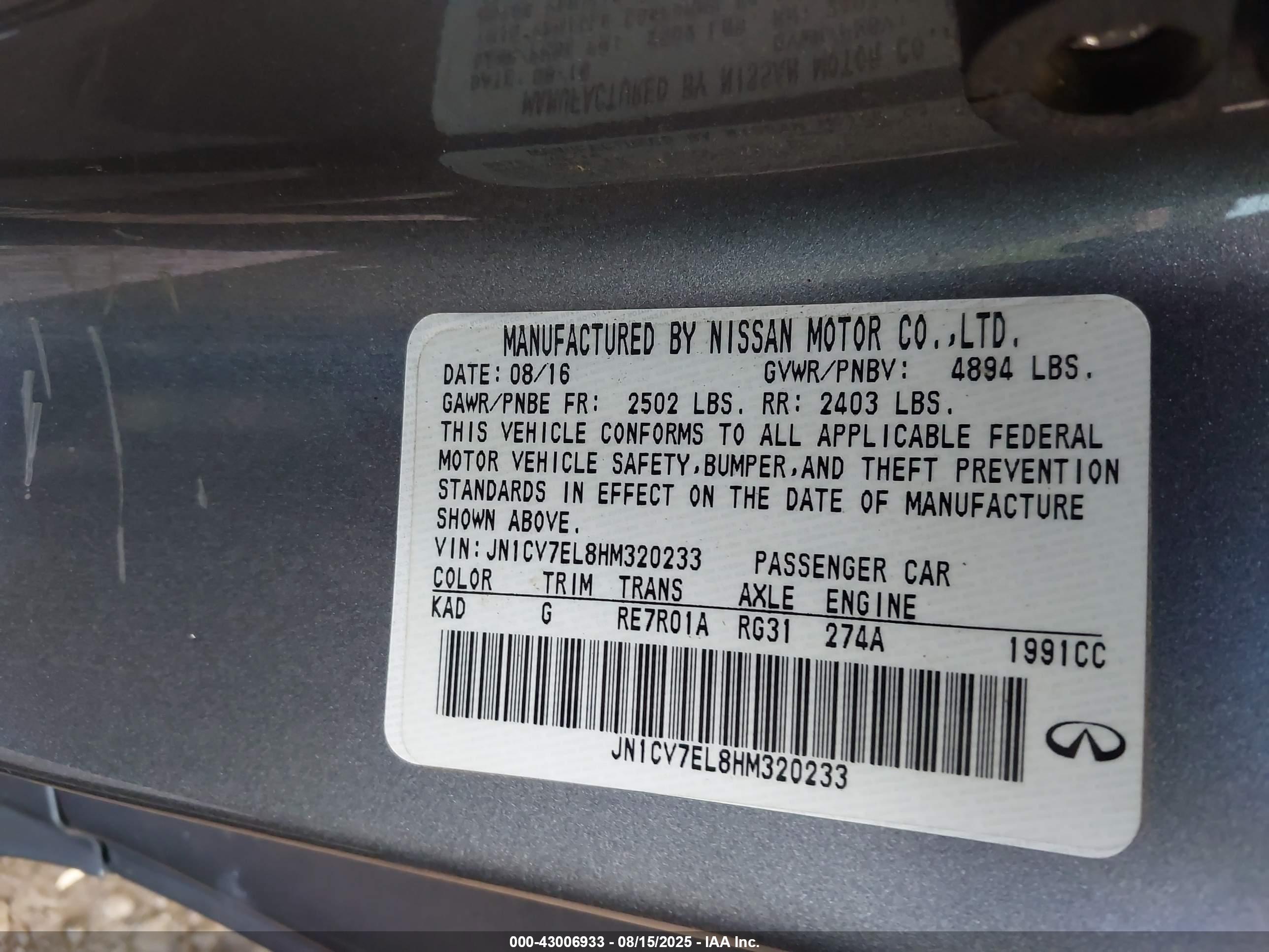 INFINITI Q60 image 9