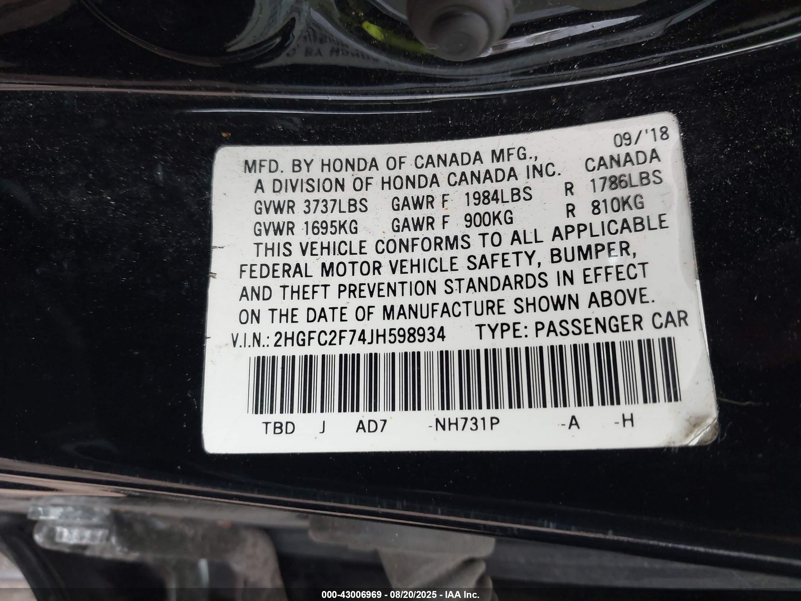 HONDA CIVIC image 9