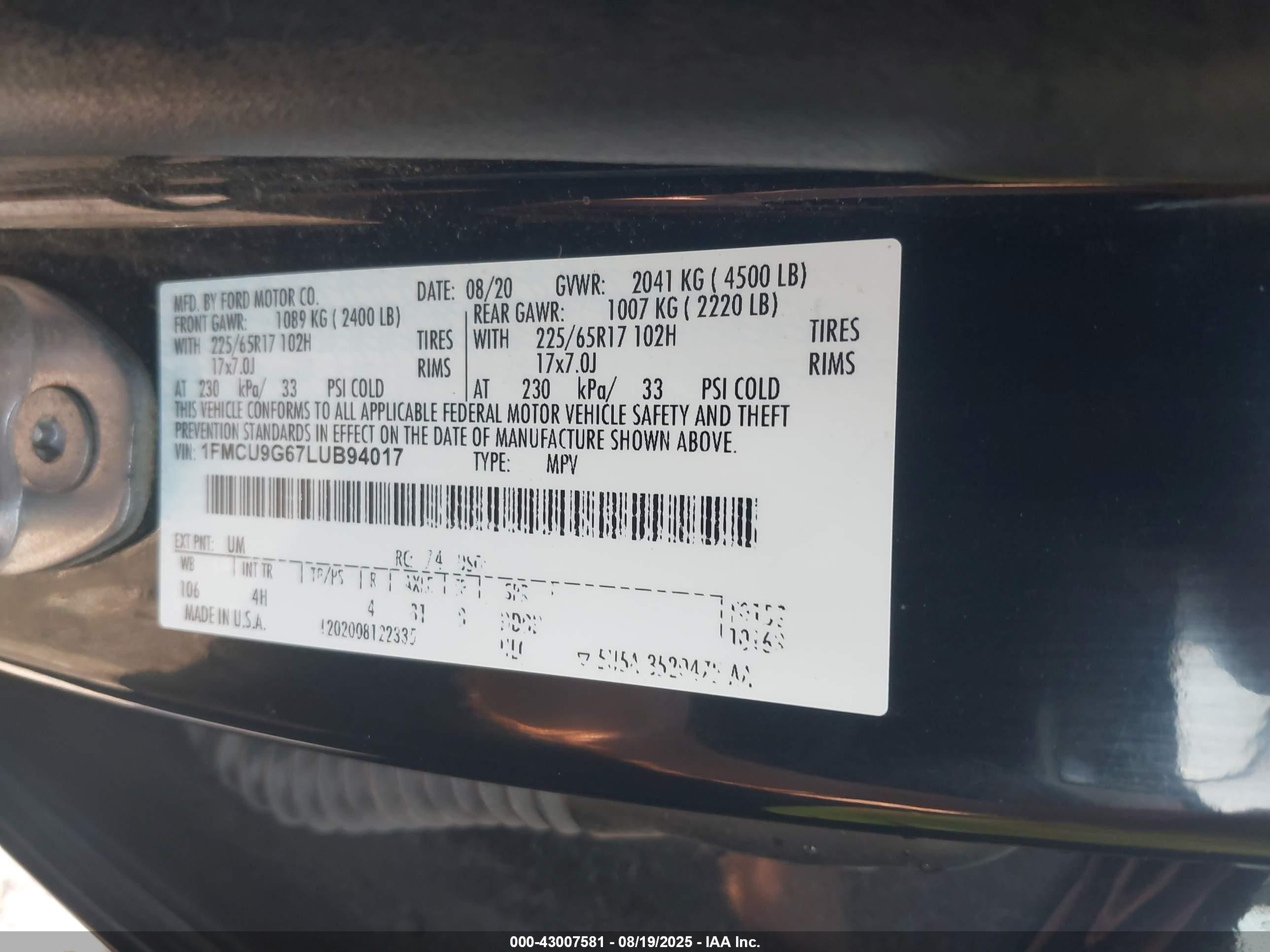 FORD ESCAPE image 9