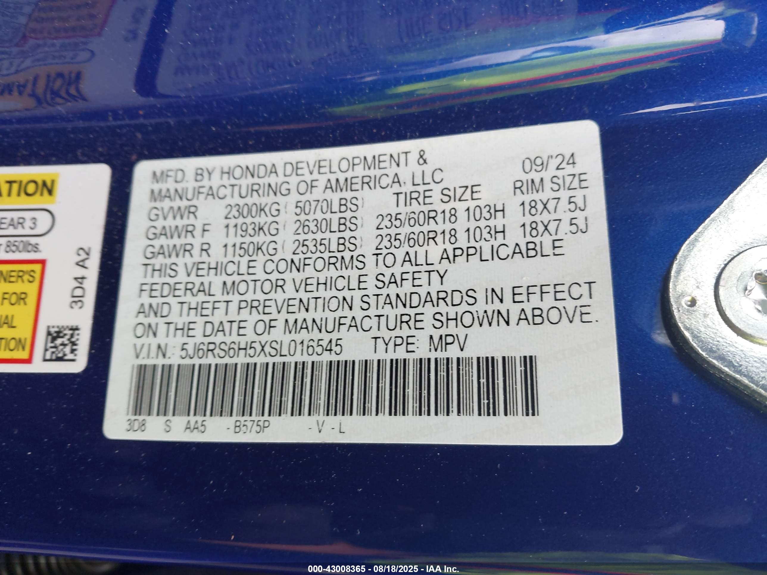 HONDA CR-V image 9