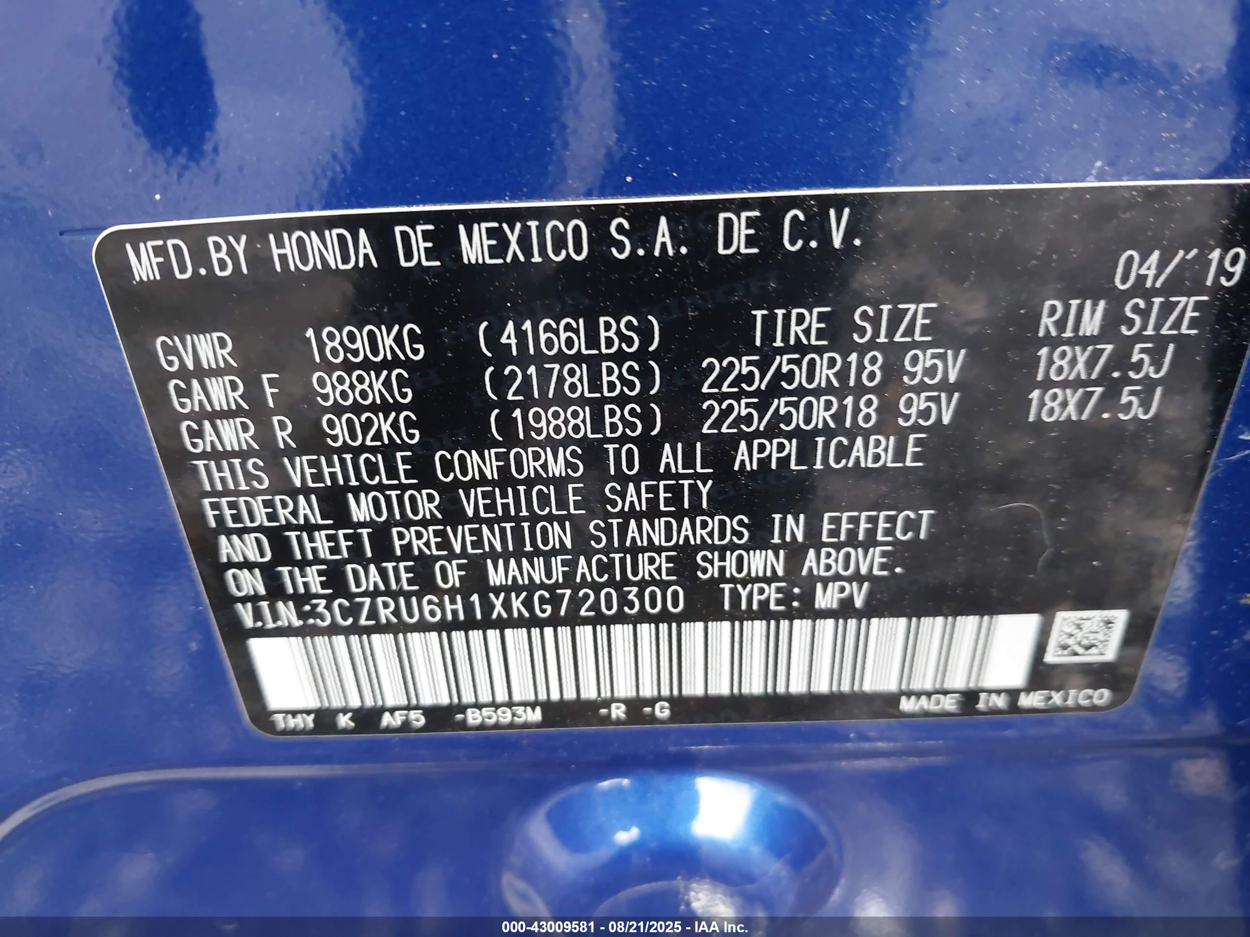 HONDA HR-V image 9