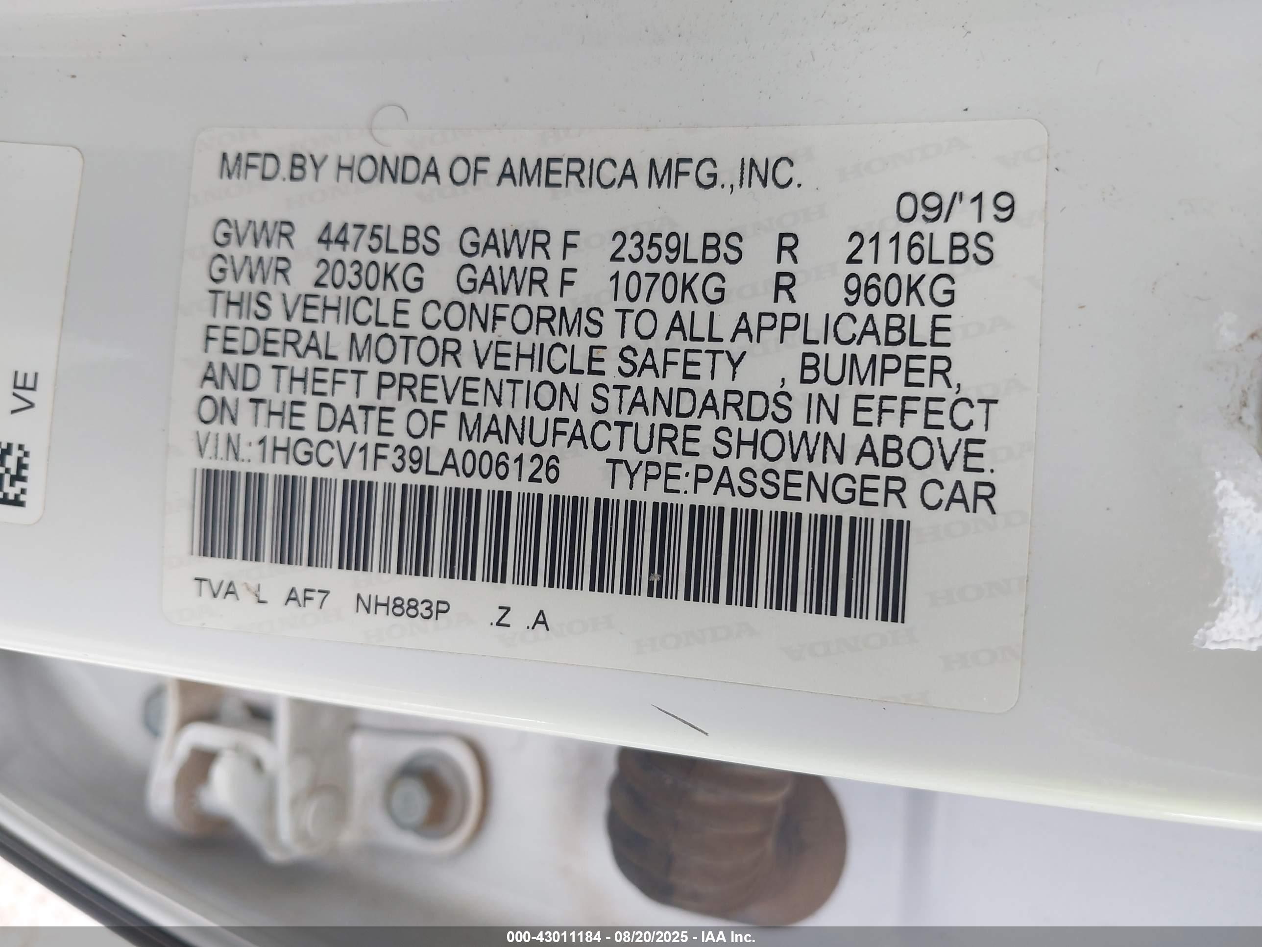 HONDA ACCORD image 9