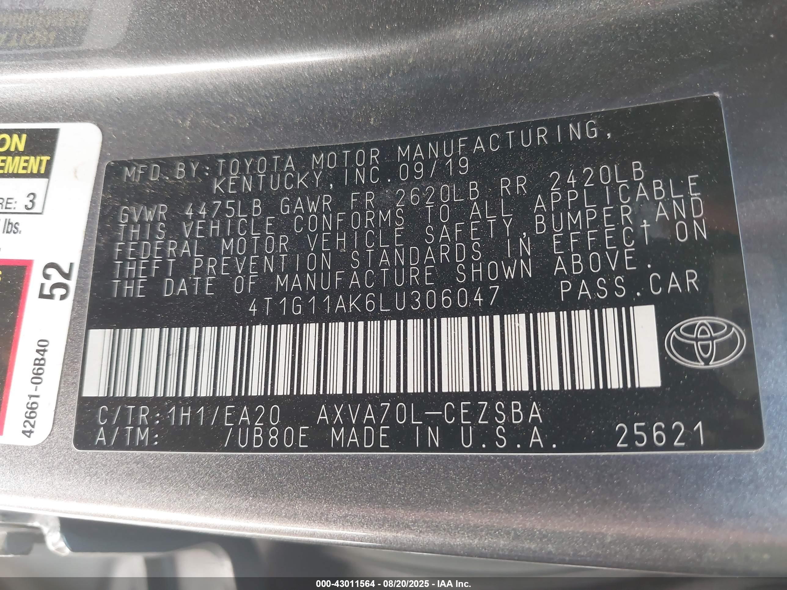TOYOTA CAMRY image 9