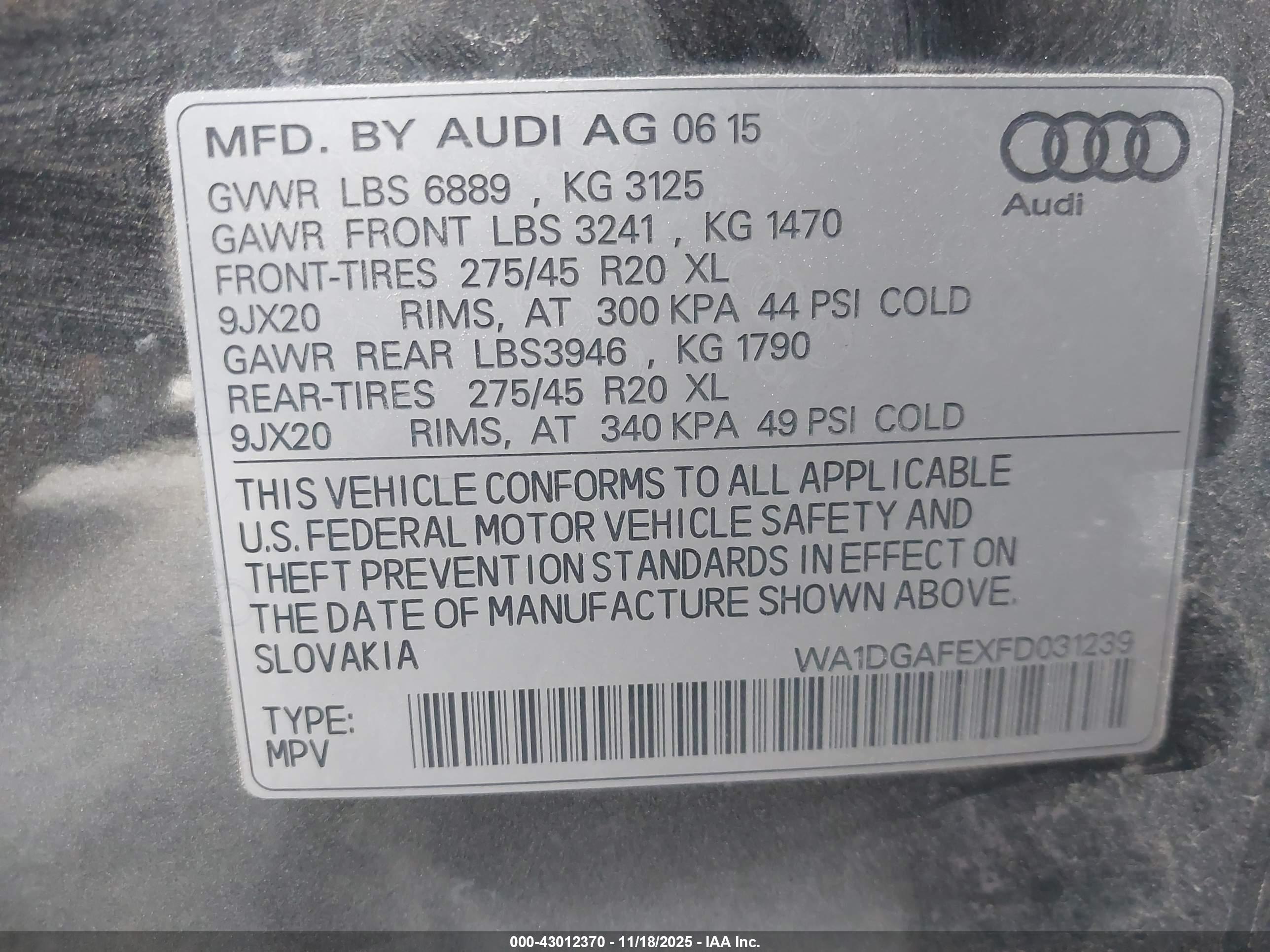 AUDI Q7 image 9