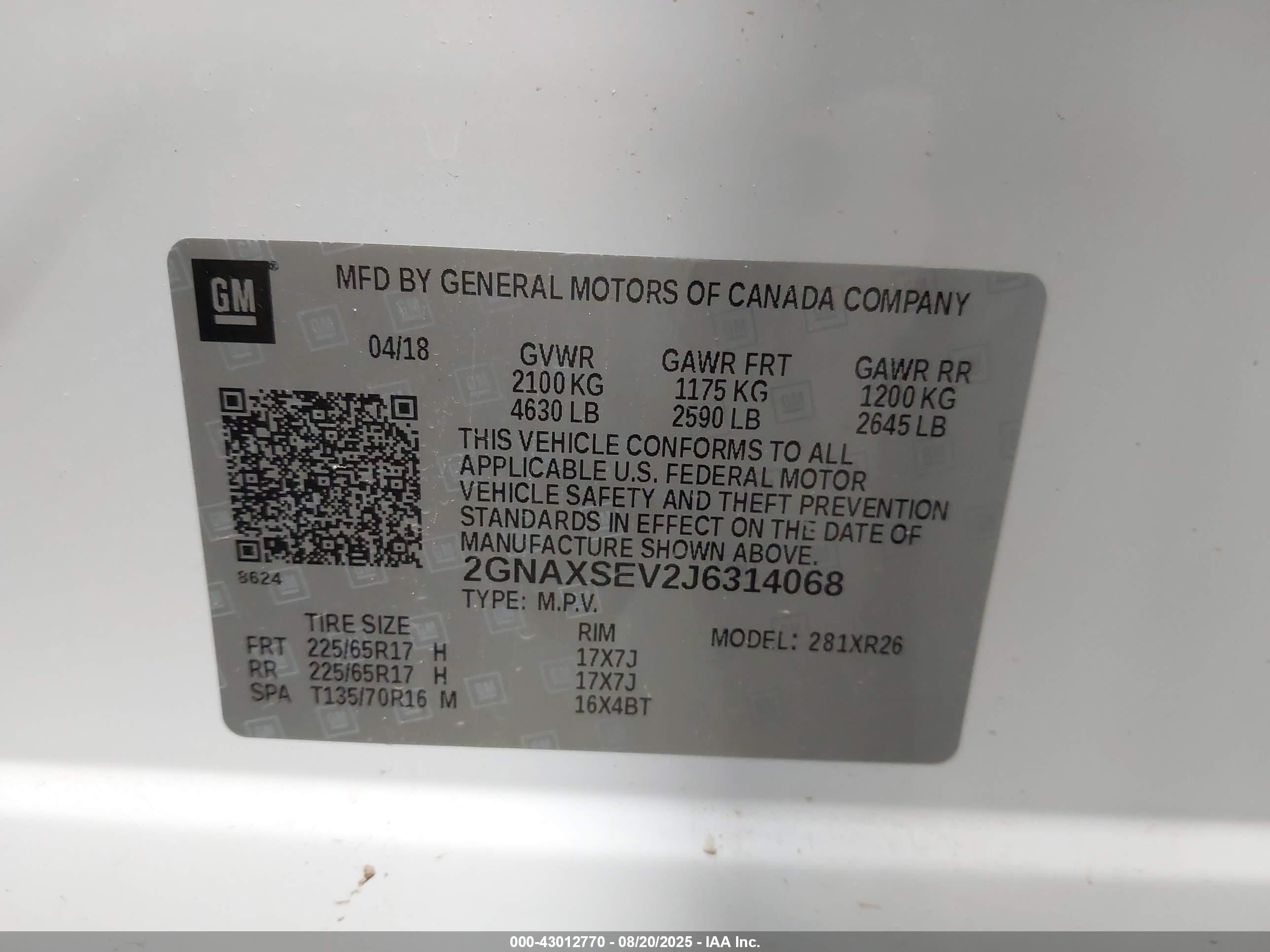 CHEVROLET EQUINOX image 9