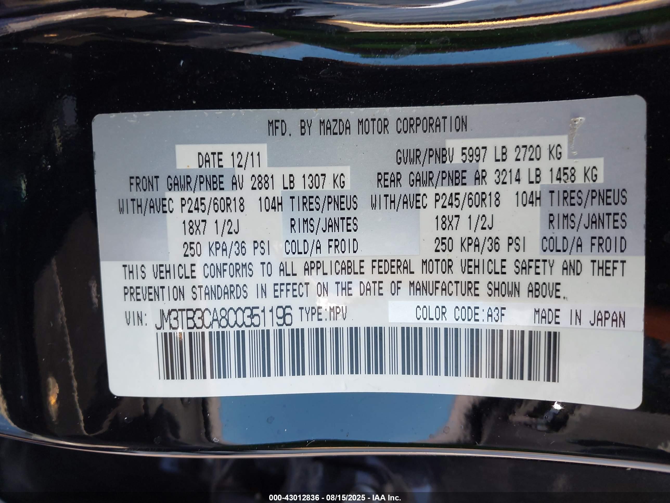 MAZDA CX-9 image 9