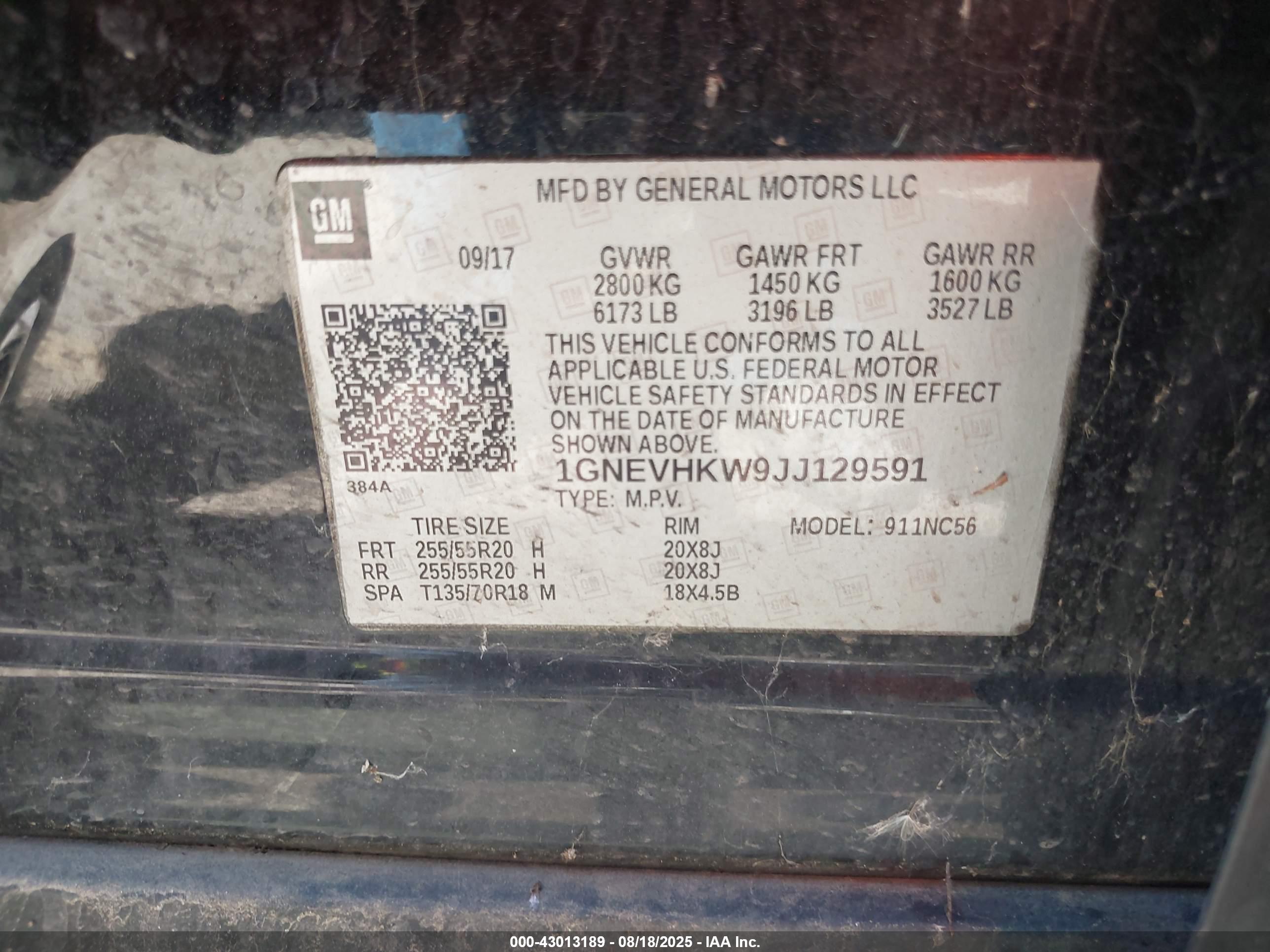 CHEVROLET TRAVERSE image 9