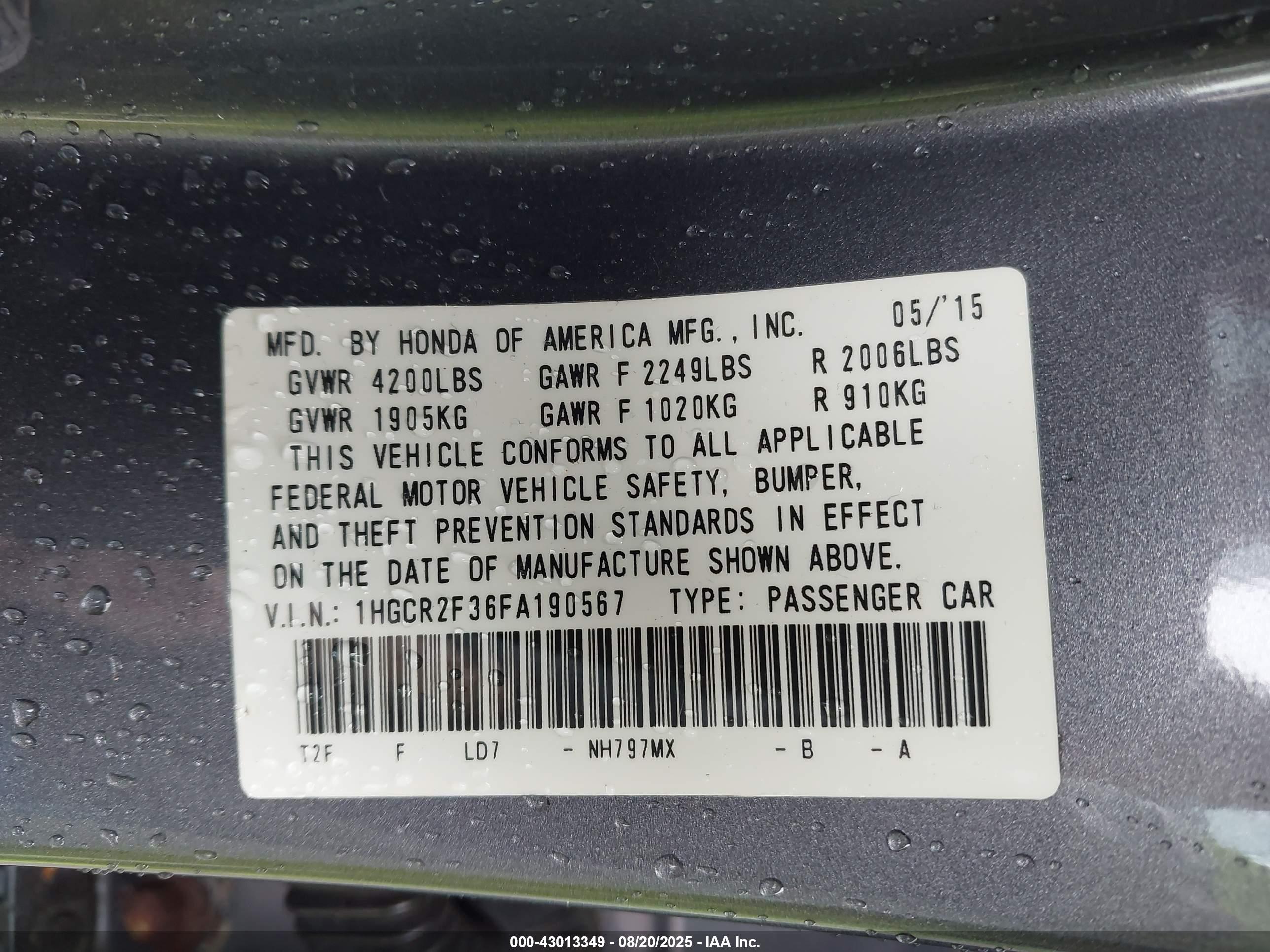HONDA ACCORD image 9
