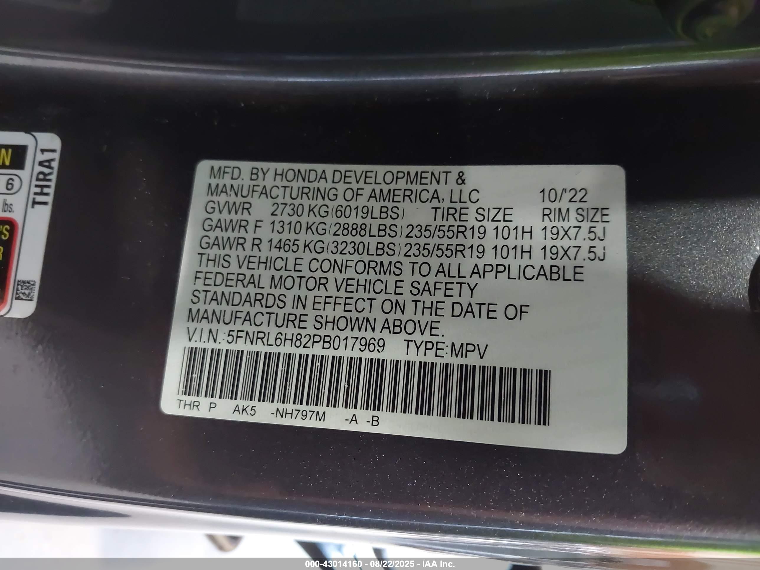 HONDA ODYSSEY image 9